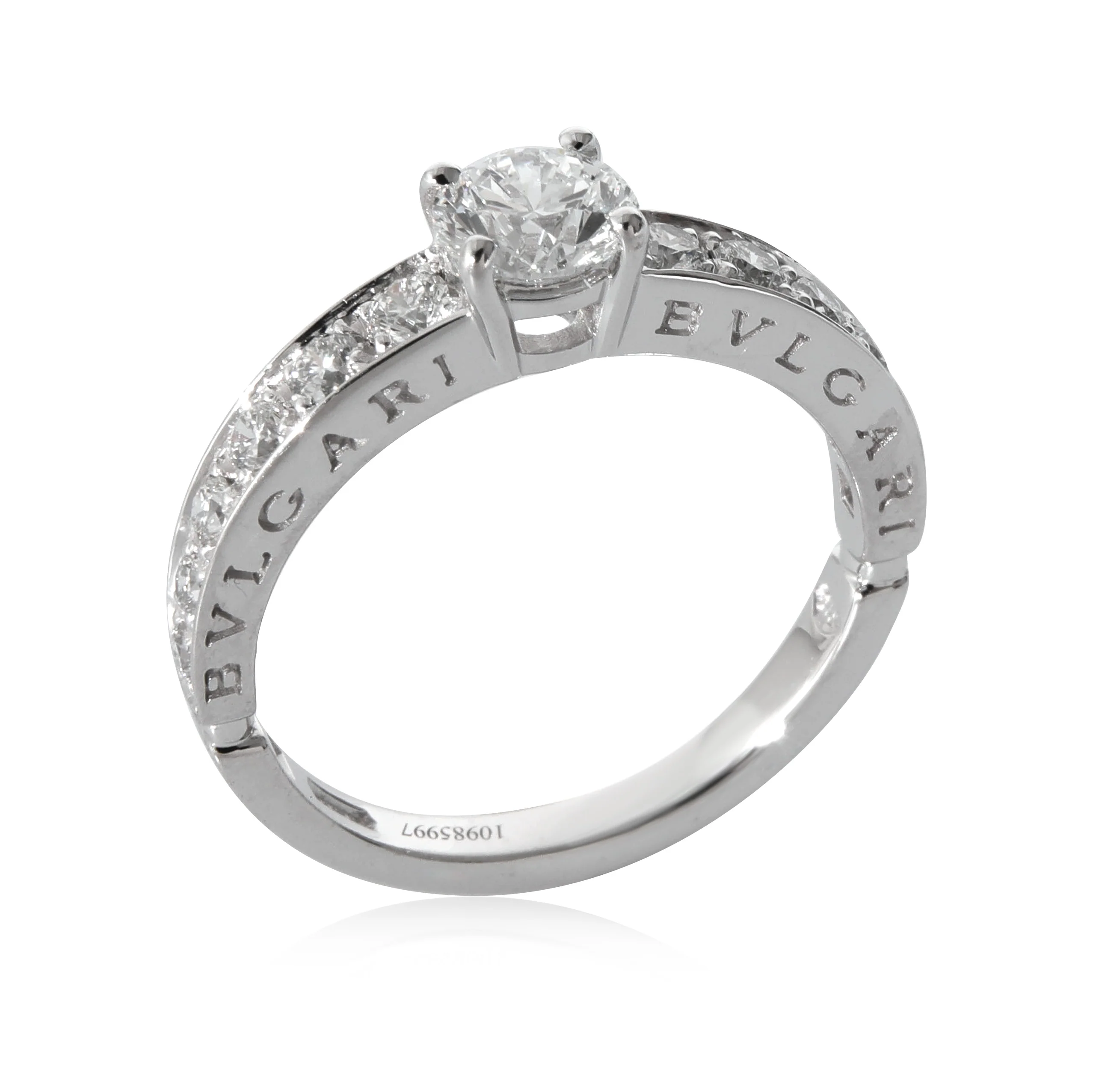 BVLGARI Engagement Ring in  Platinum E VS2 0.71 CTW - Image 3