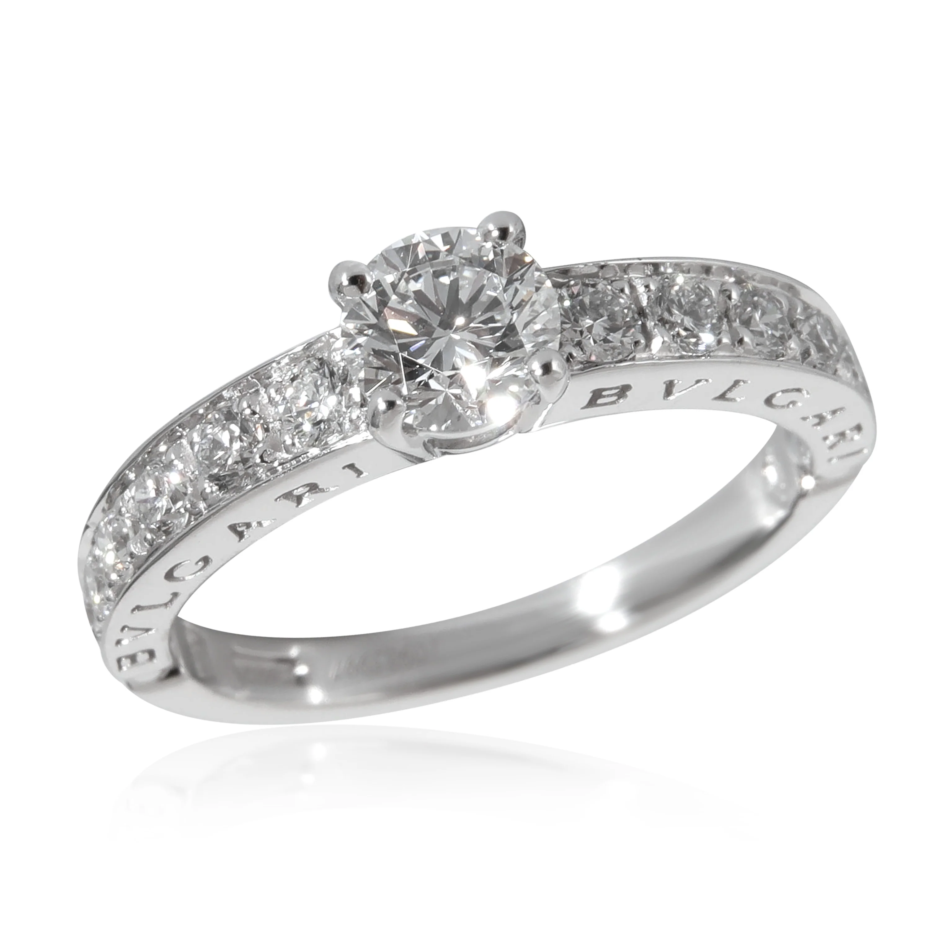 BVLGARI Engagement Ring in  Platinum E VS2 0.71 CTW - Image 5