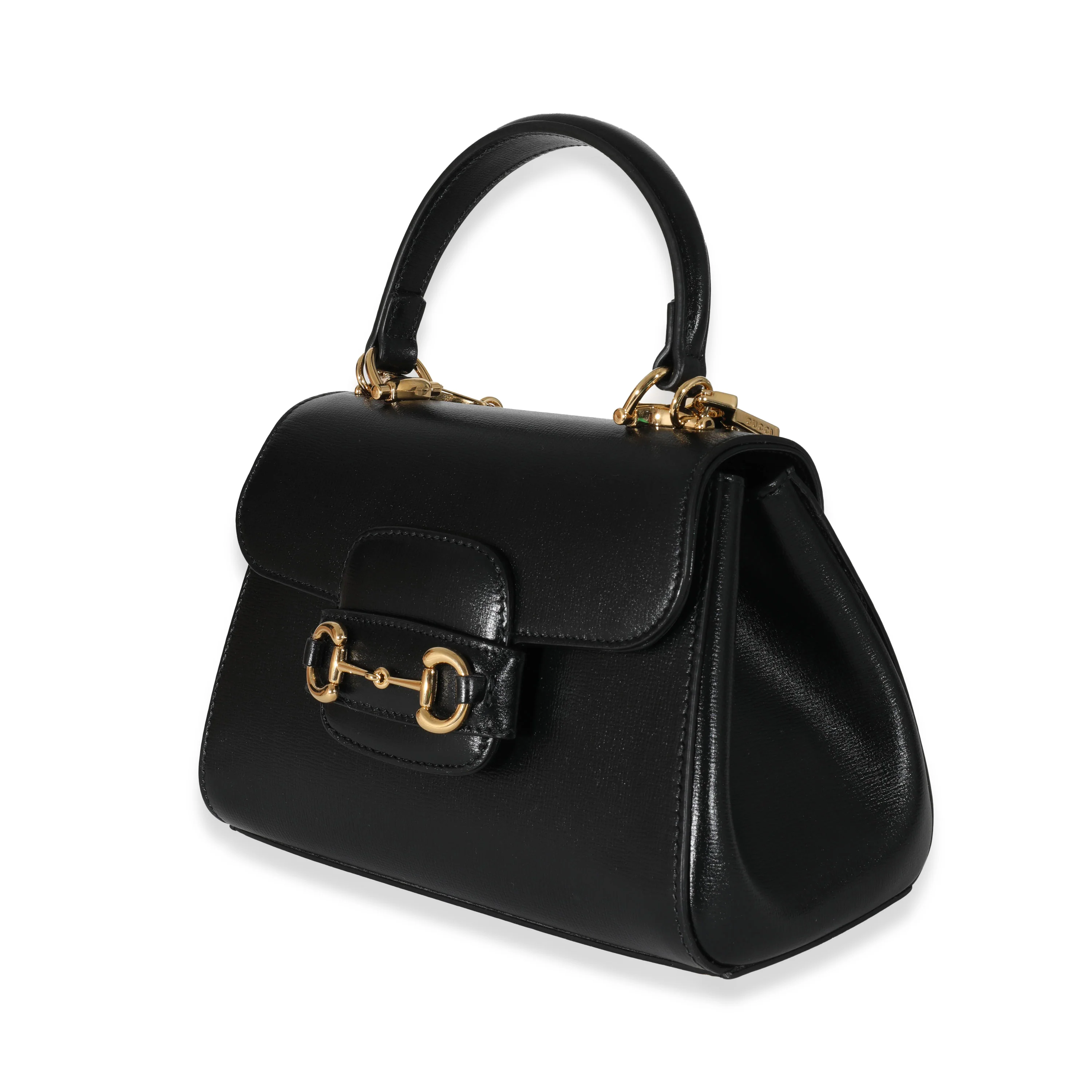 Gucci Black Leather Horsebit 1955 Mini Bag - Image 2