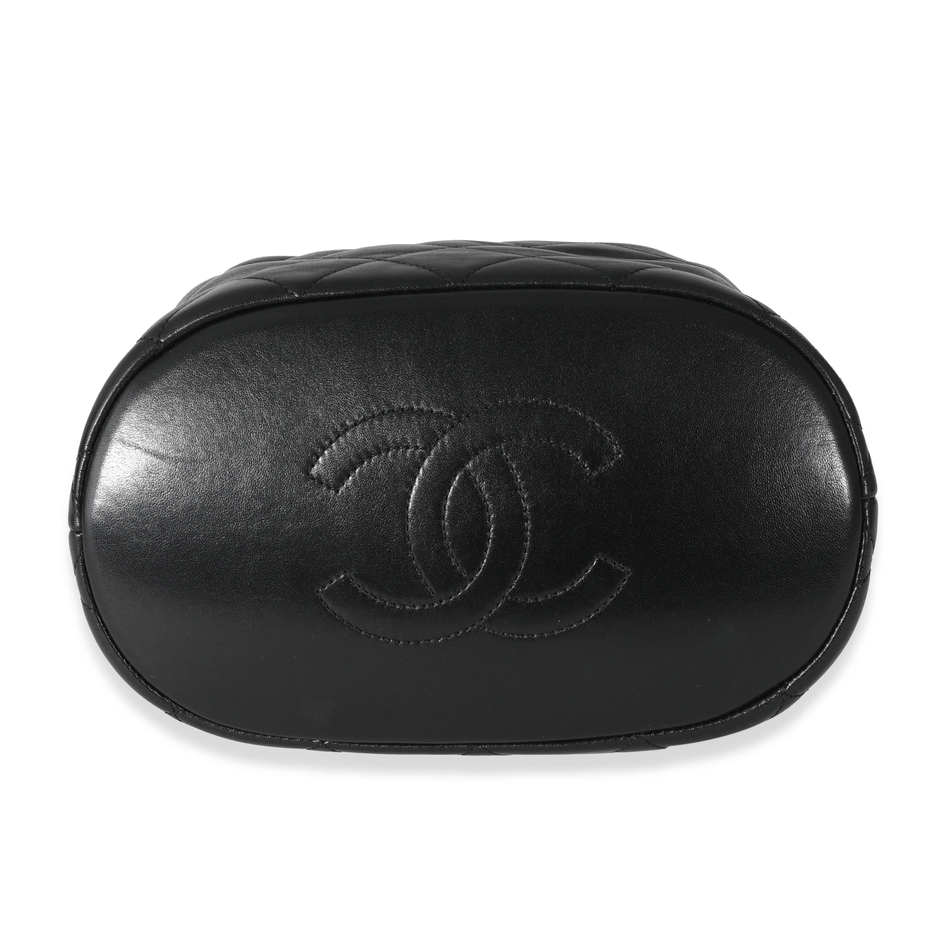 Chanel 23S Black Lambskin Small Bucket Bag - Image 5