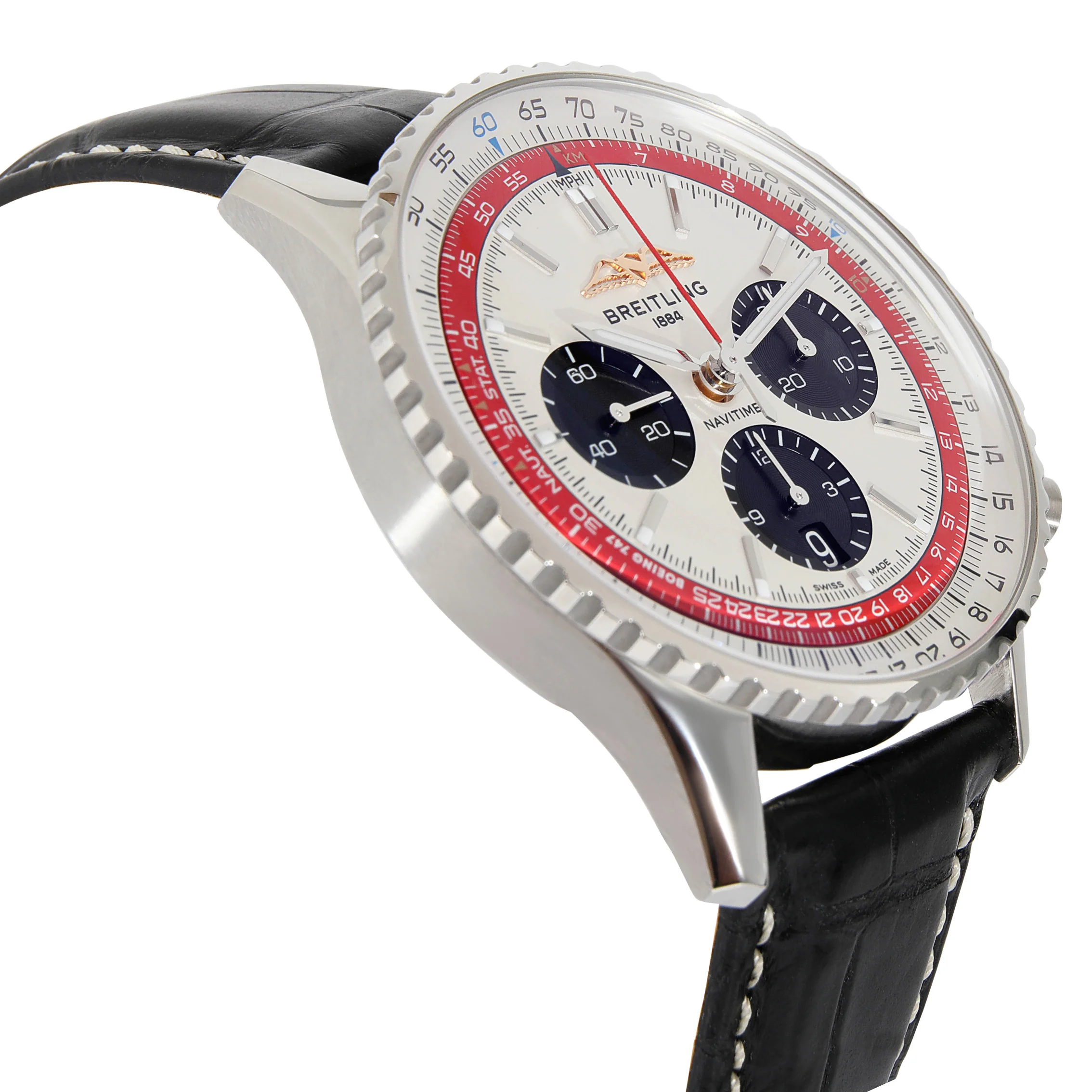 Breitling Navitimer B01 Boeing 747 AB01383B1G1P1 Mens Watch in  Stainless Ste - Image 2