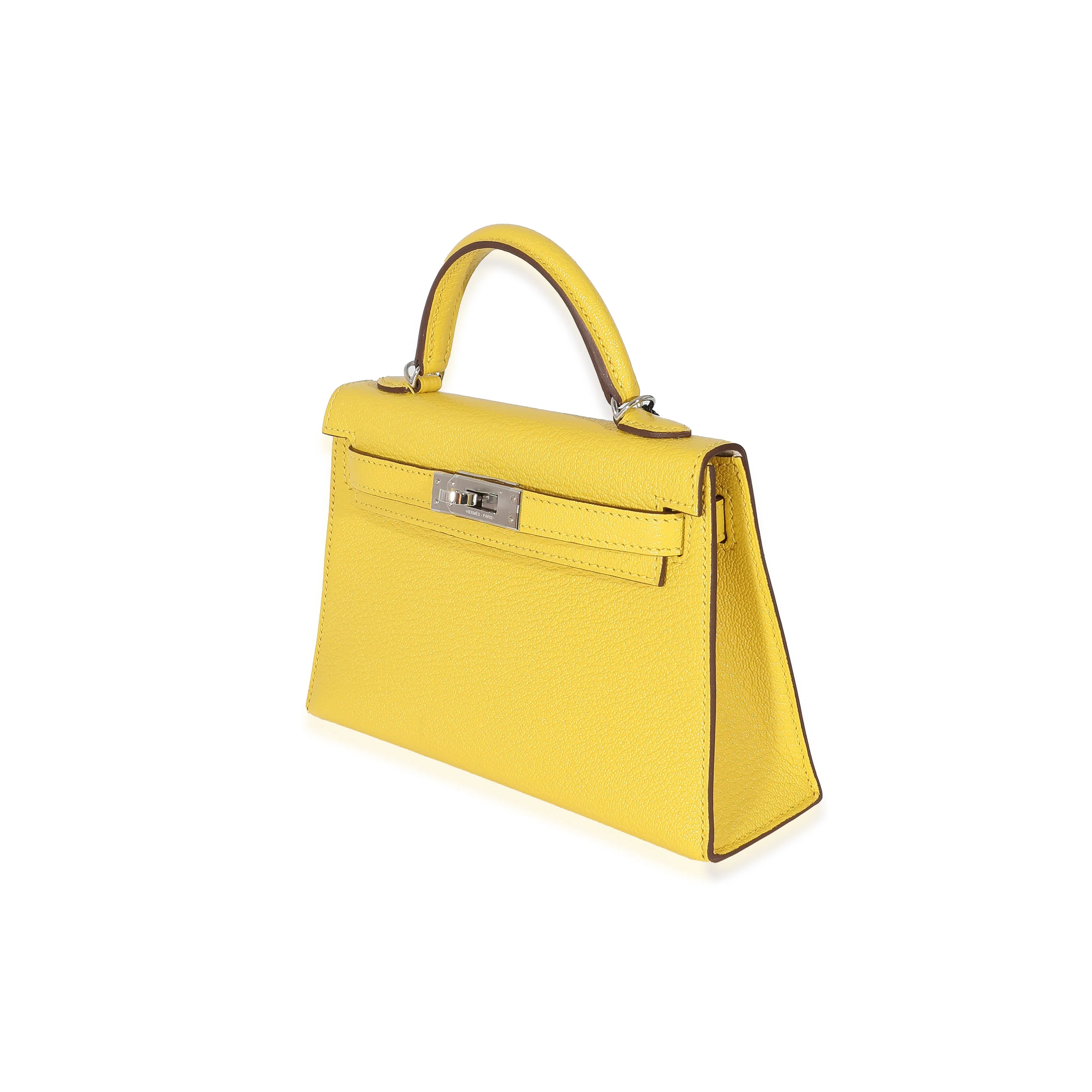 Jaune De Naples Beton Verso Chevre Mysore Mini Sellier II Kelly 20 PHW - Image 2