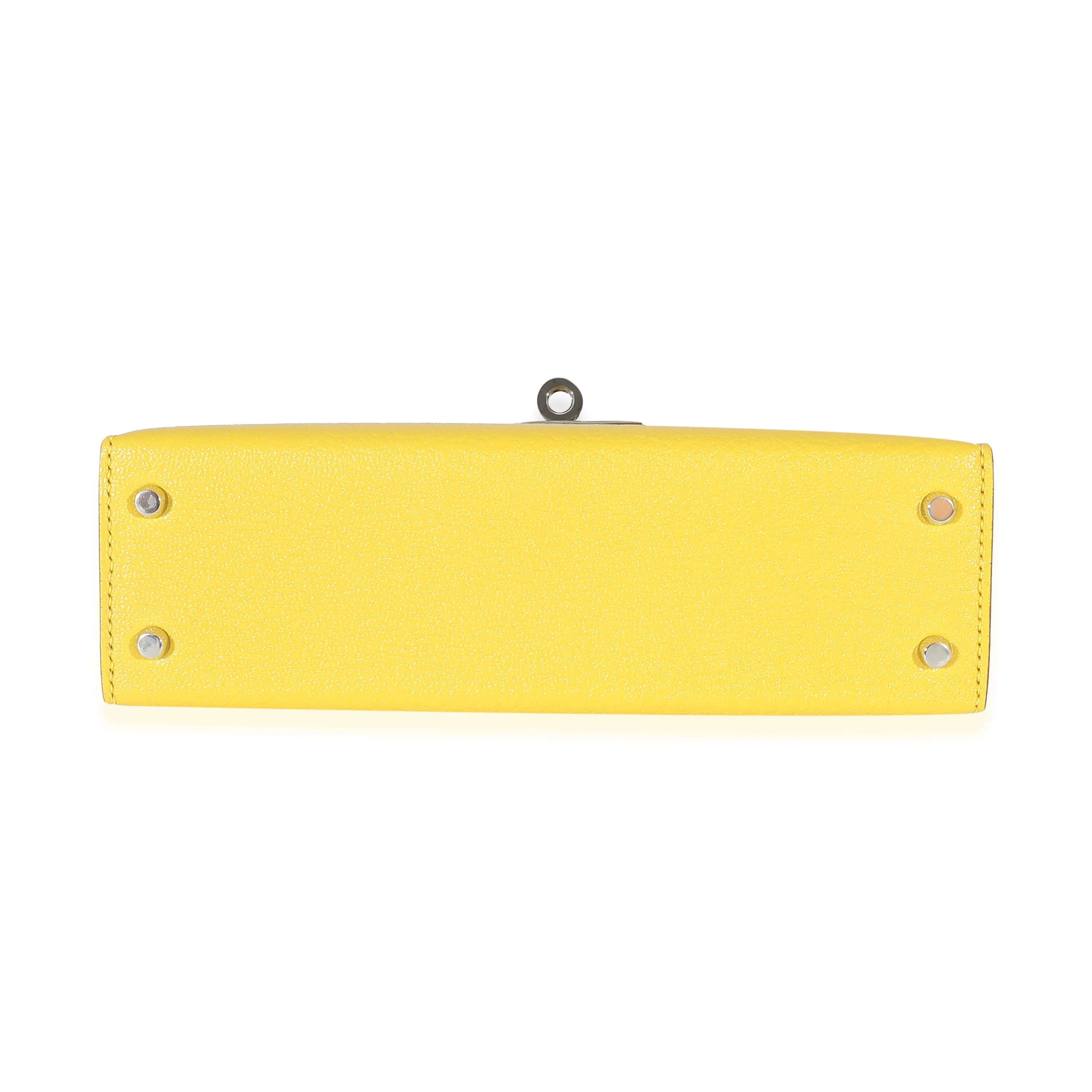 Jaune De Naples Beton Verso Chevre Mysore Mini Sellier II Kelly 20 PHW - Image 5
