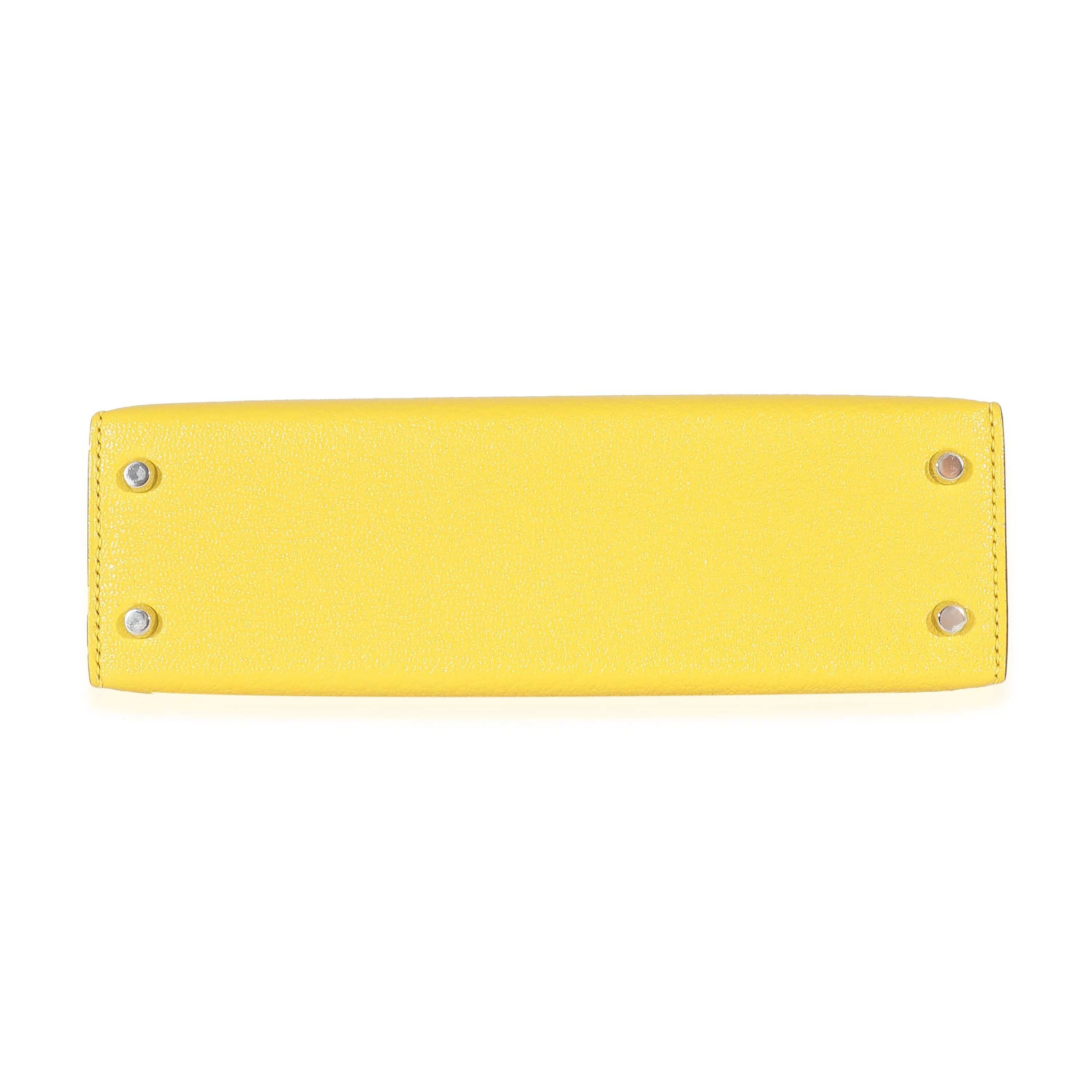 Jaune De Naples Beton Verso Chevre Mysore Mini Sellier II Kelly 20 PHW - Image 7