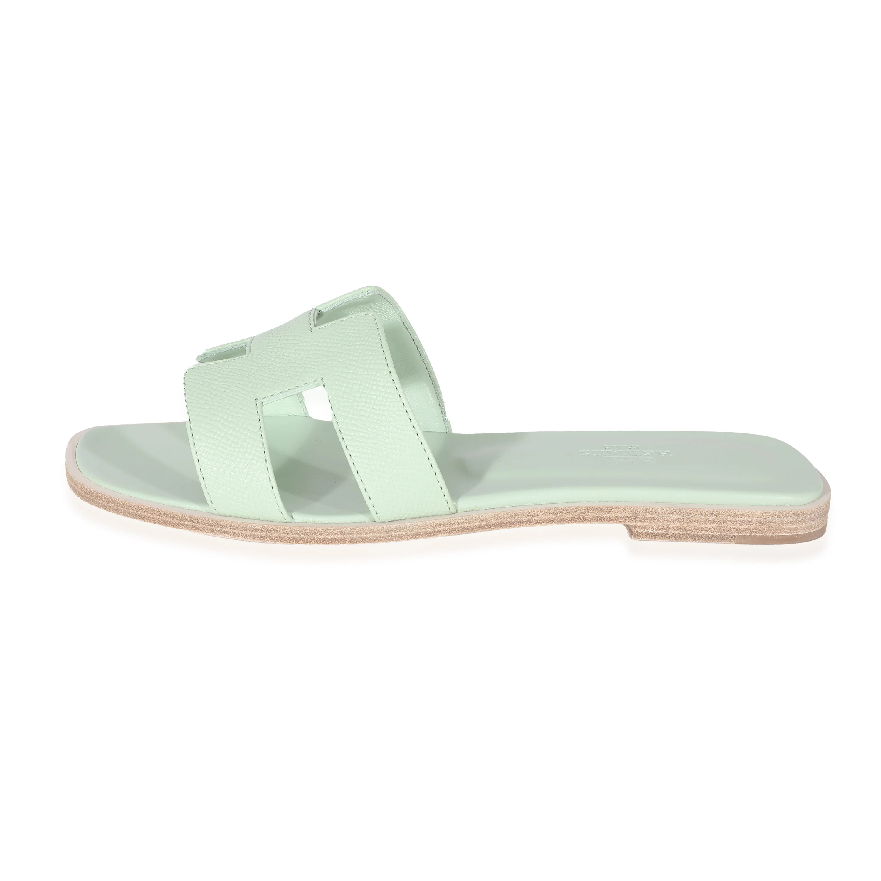 Hermes Vert Jade Epsom Oran Sandals