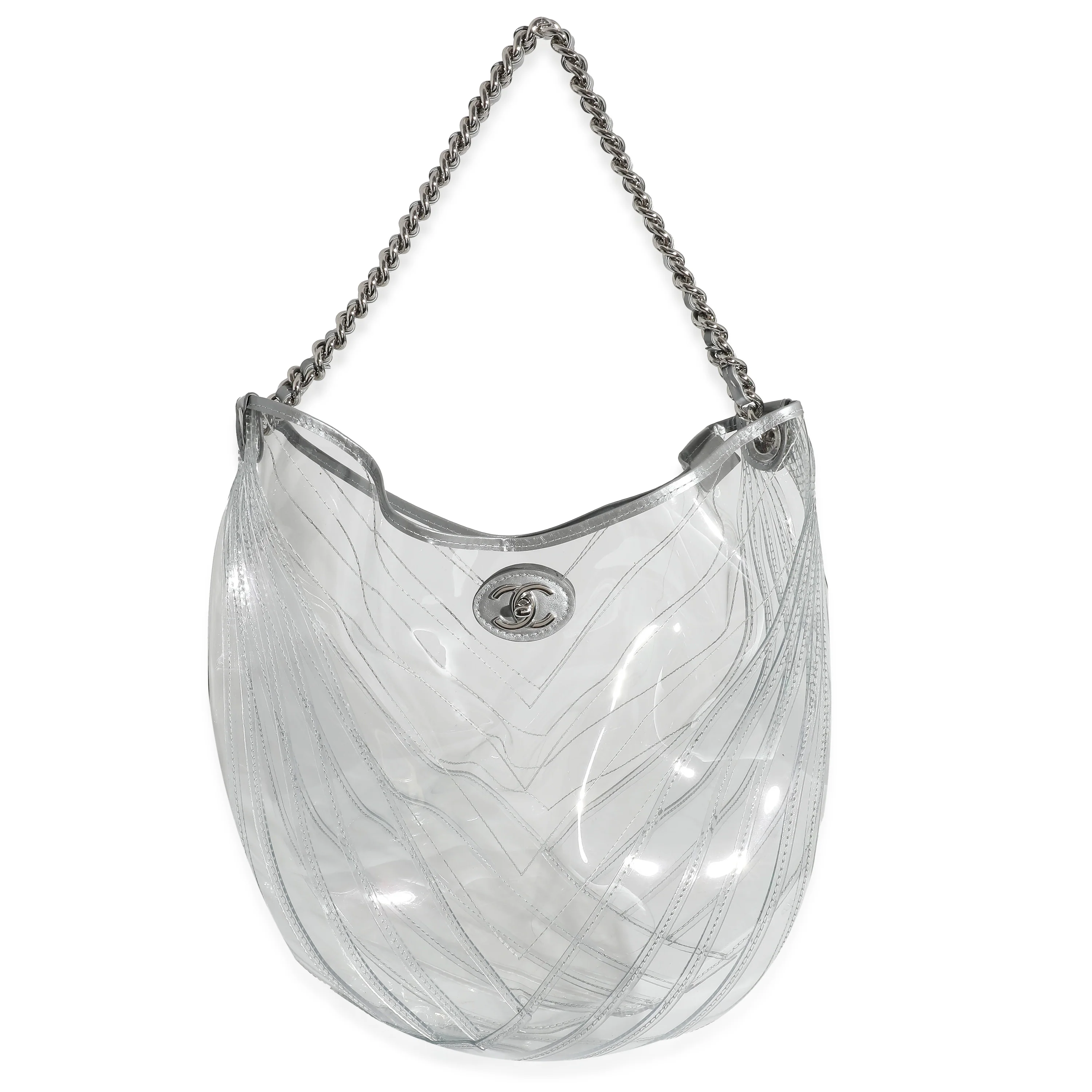 Chanel Runway PVC Transparent Teardrop Bucket Bag