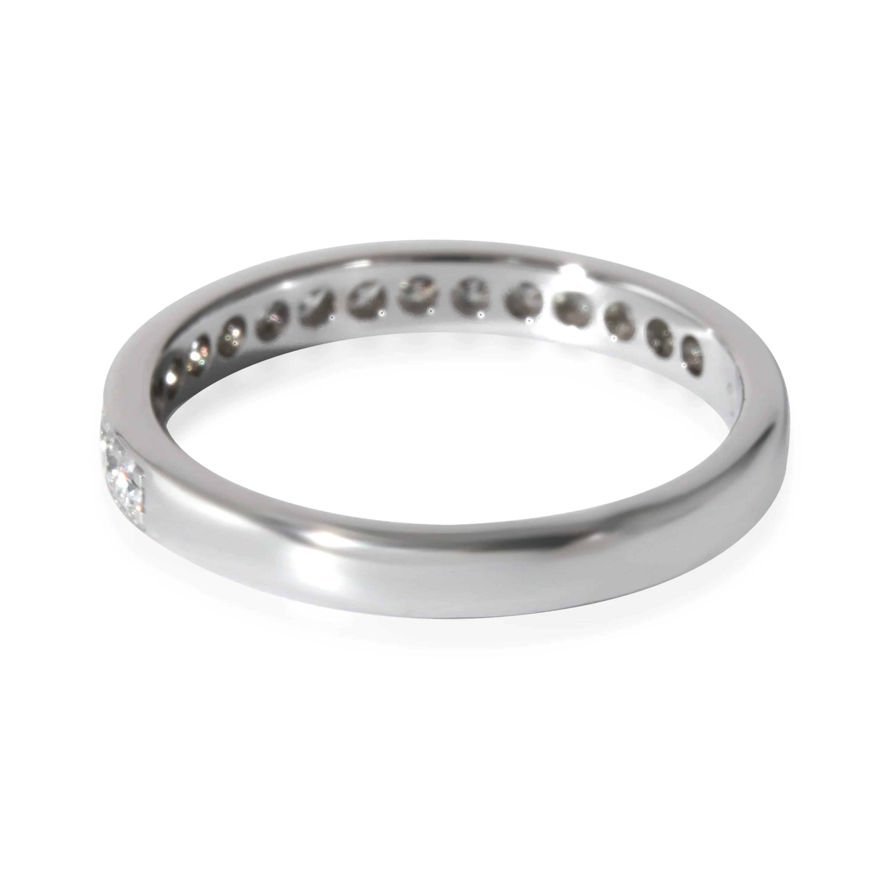 Cartier 1895 Wedding Band in Platinum 0.27 CTW - Image 4