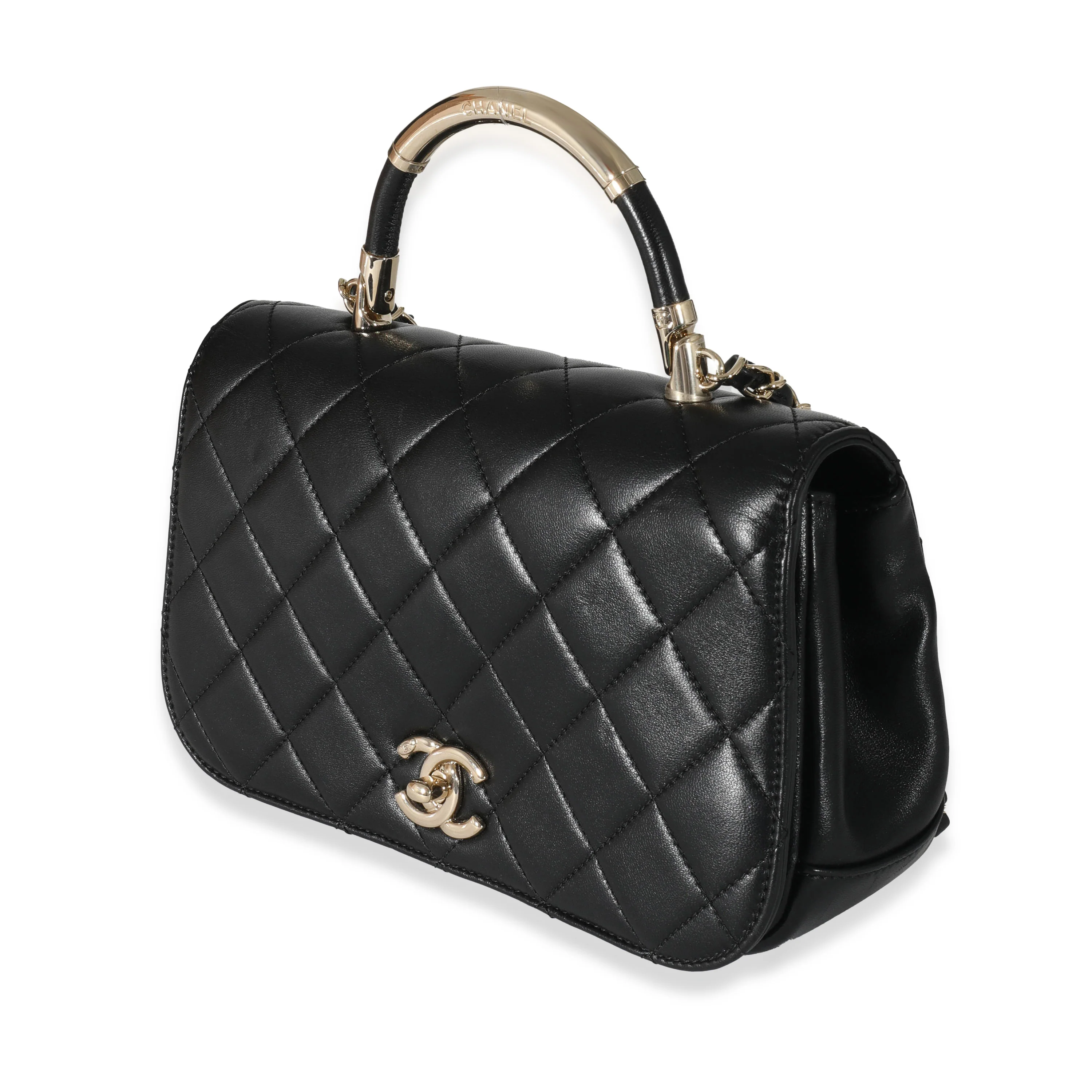 Chanel 17P Black Lambskin Chic Carry Flap Bag - Image 2