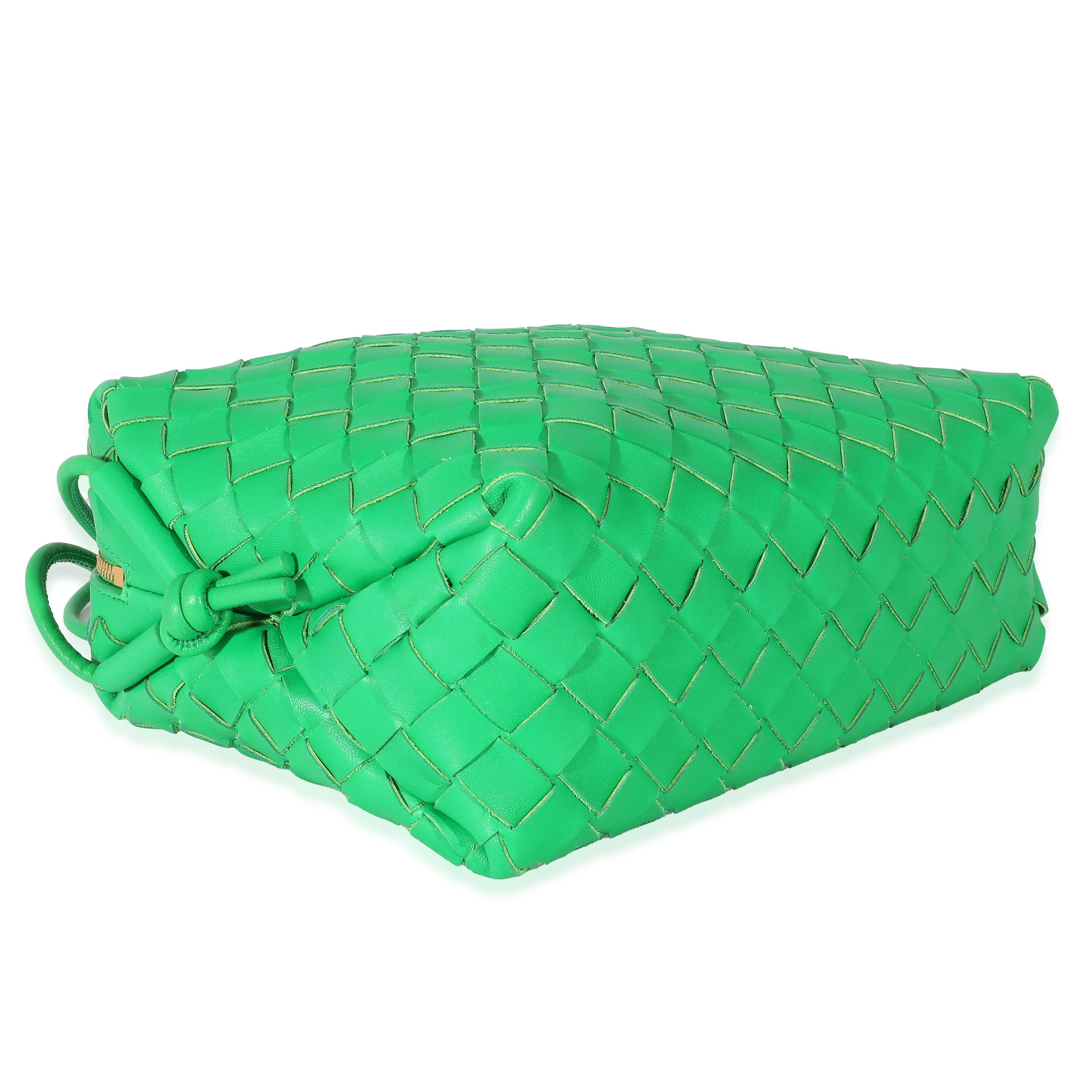 Bottega Veneta Parakeet Intrecciato Lambskin Small Loop Camera Bag - Image 5