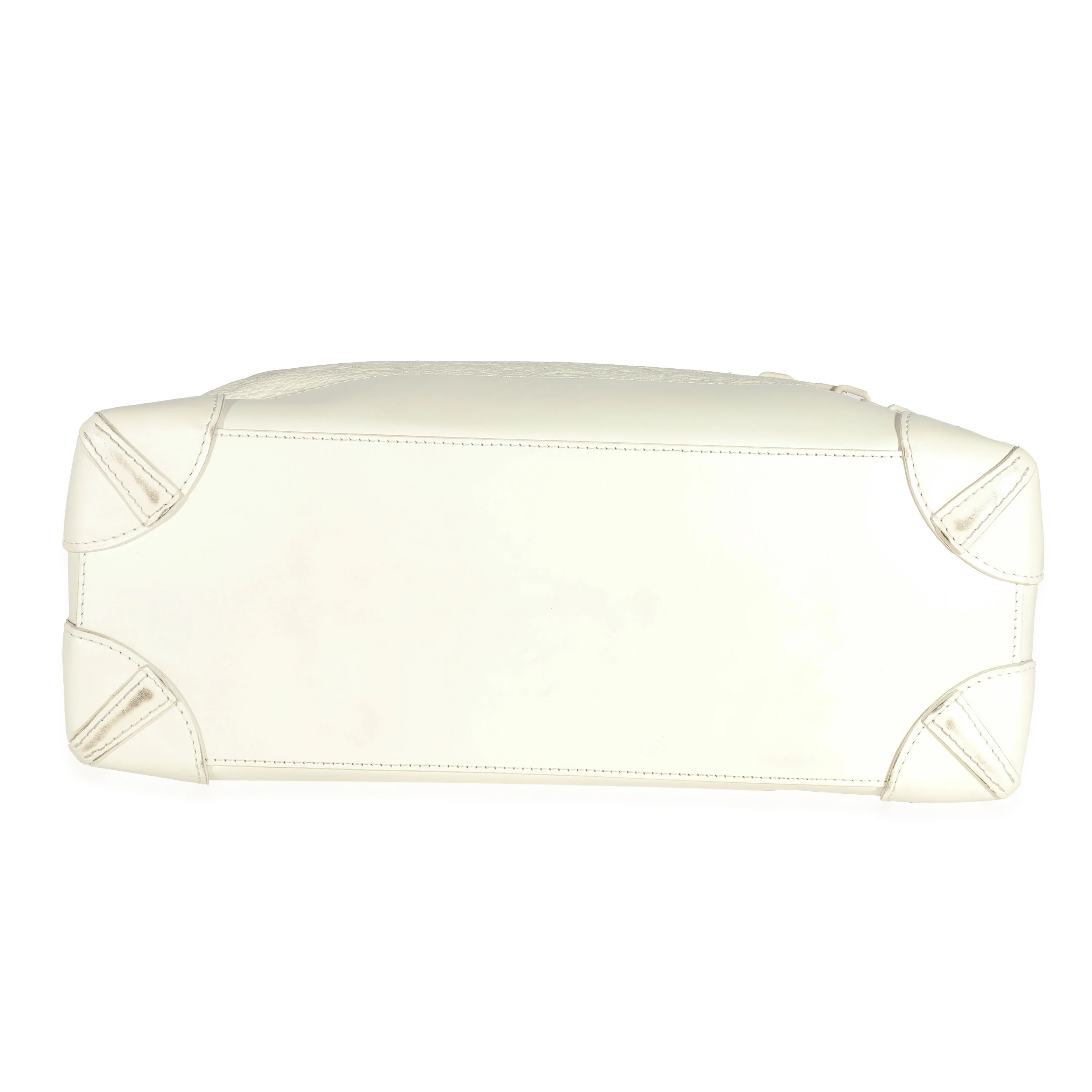 Louis Vuitton White Monogram Taurillon Leather Steamer PM - Image 4