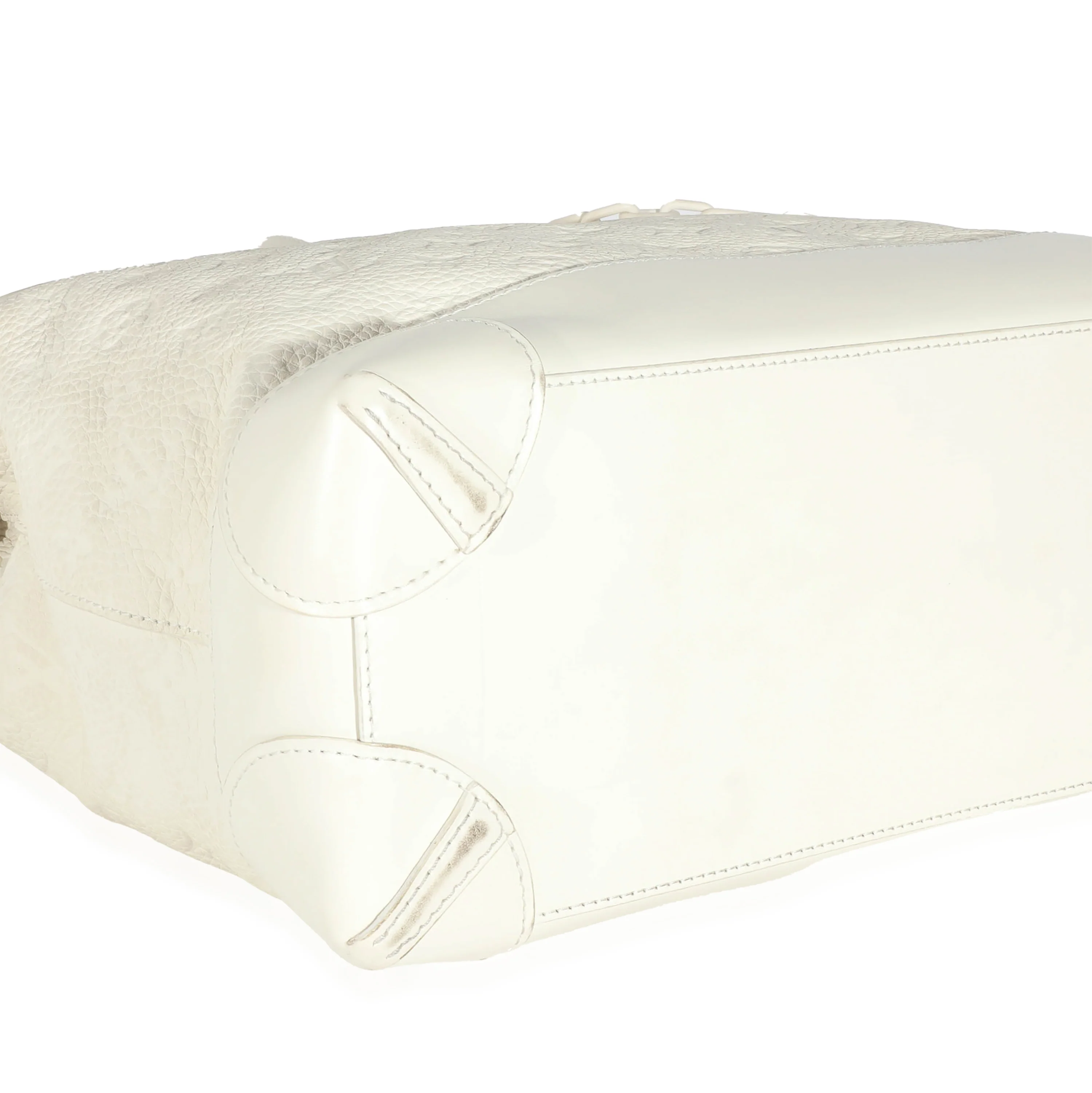 Louis Vuitton White Monogram Taurillon Leather Steamer PM - Image 5