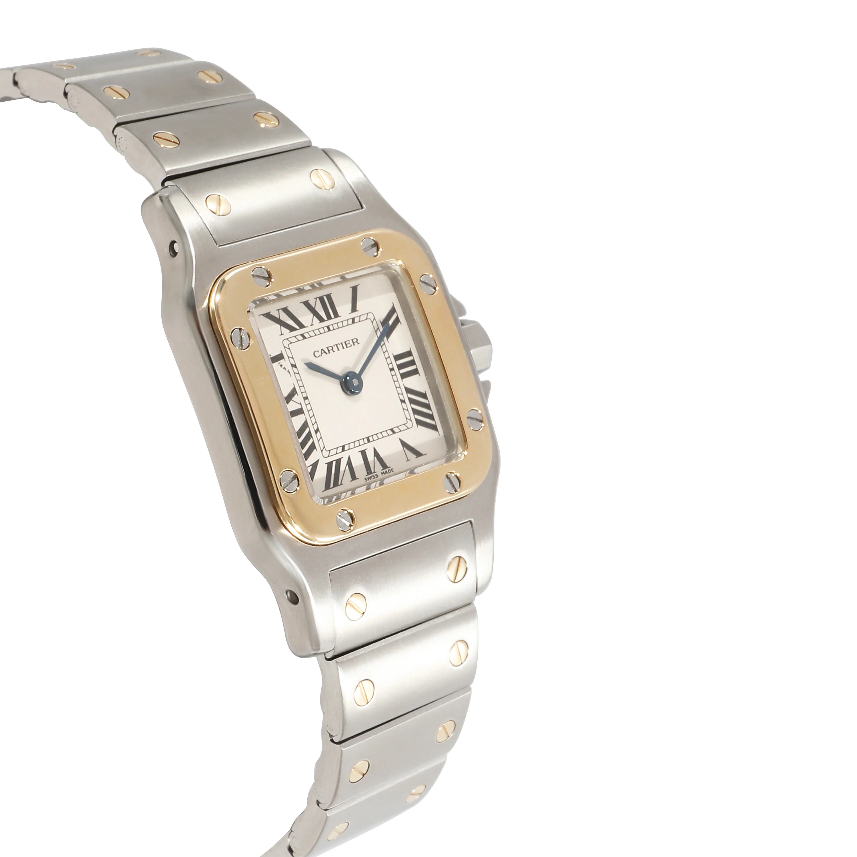 Cartier Santos de Cartier W20012C4 Womens Watch in 18kt Stainless Steel/Yellow - Image 3