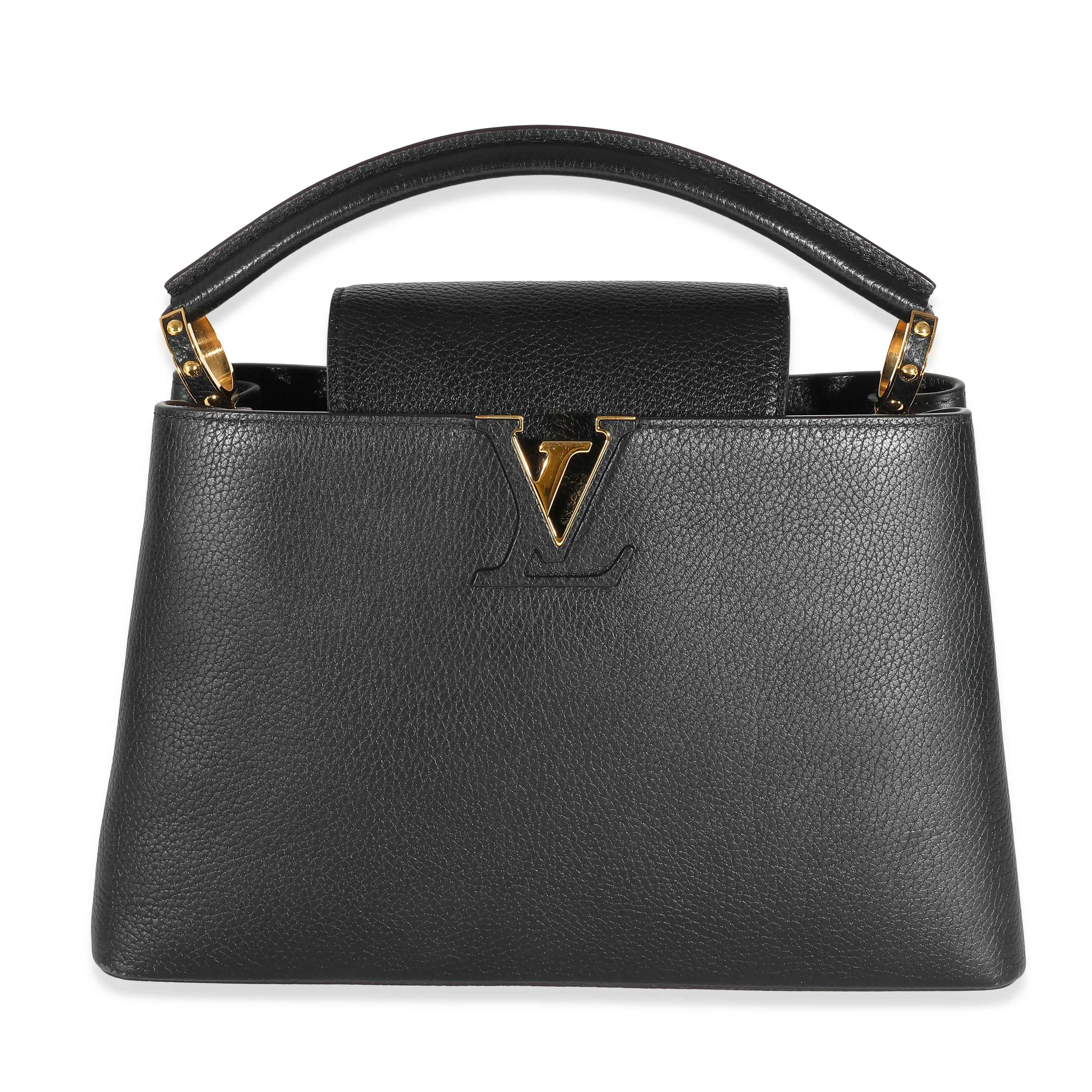 Black Taurillon Capucines MM