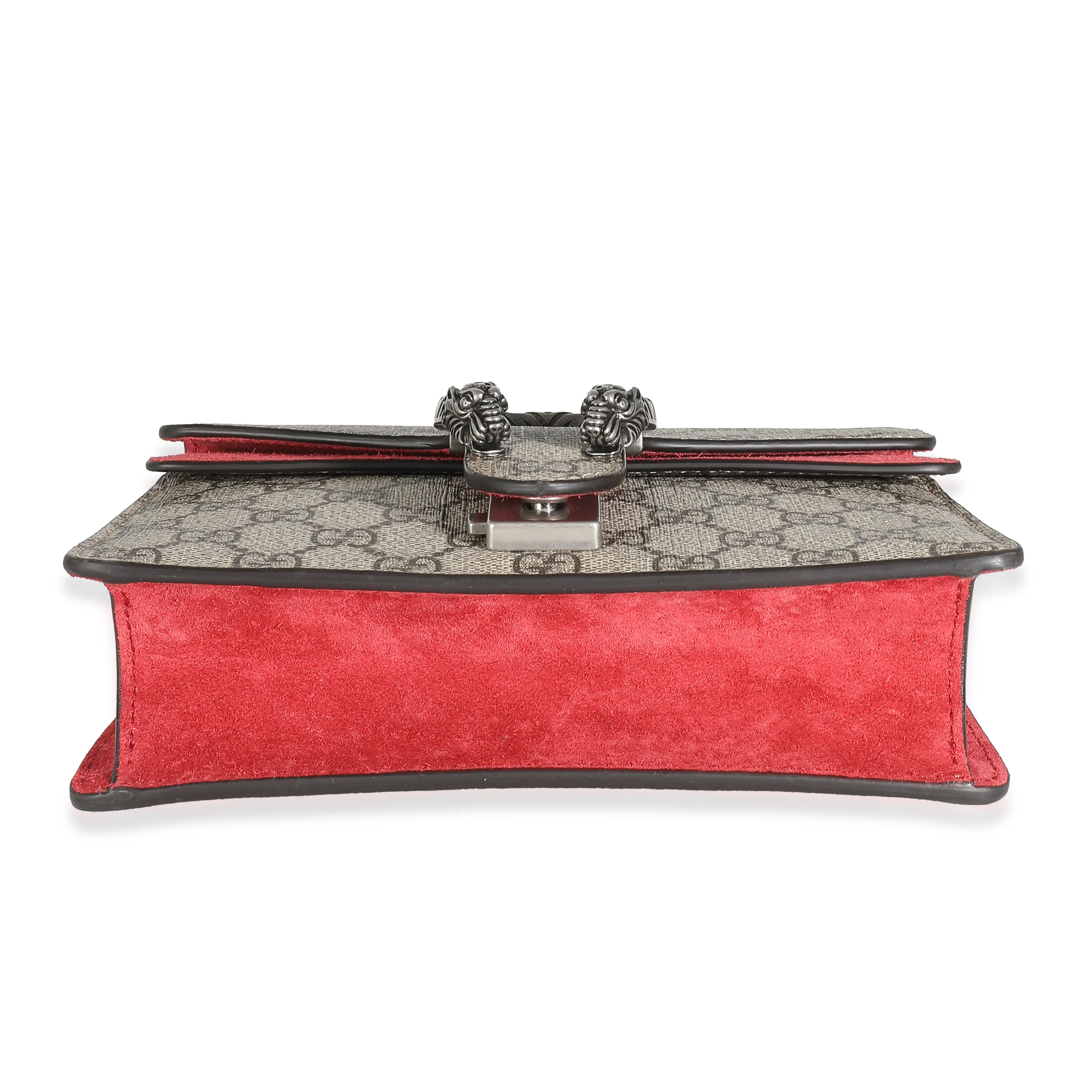 Gucci Red Suede GG Supreme Mini Dionysus - Image 7