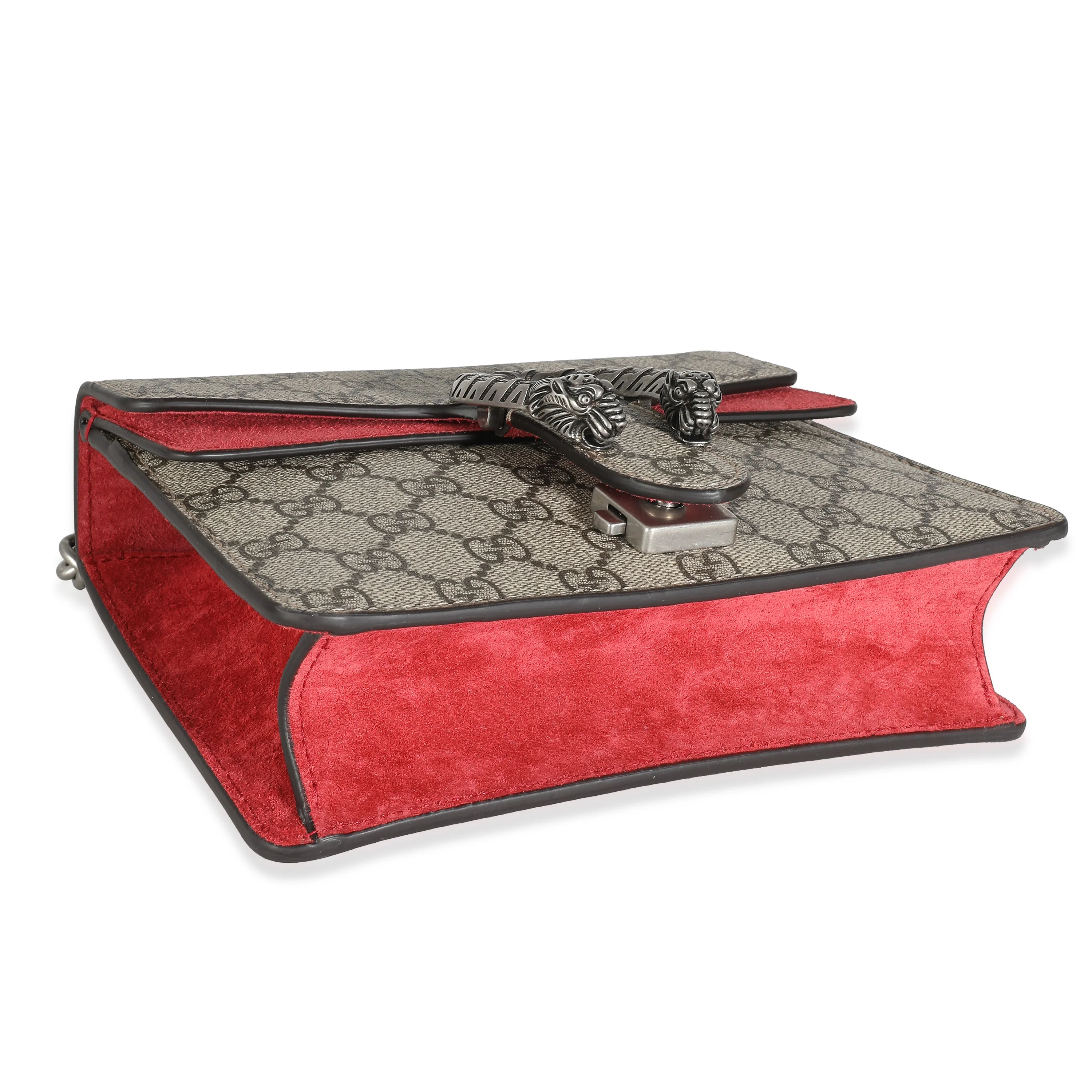 Gucci Red Suede GG Supreme Mini Dionysus - Image 8
