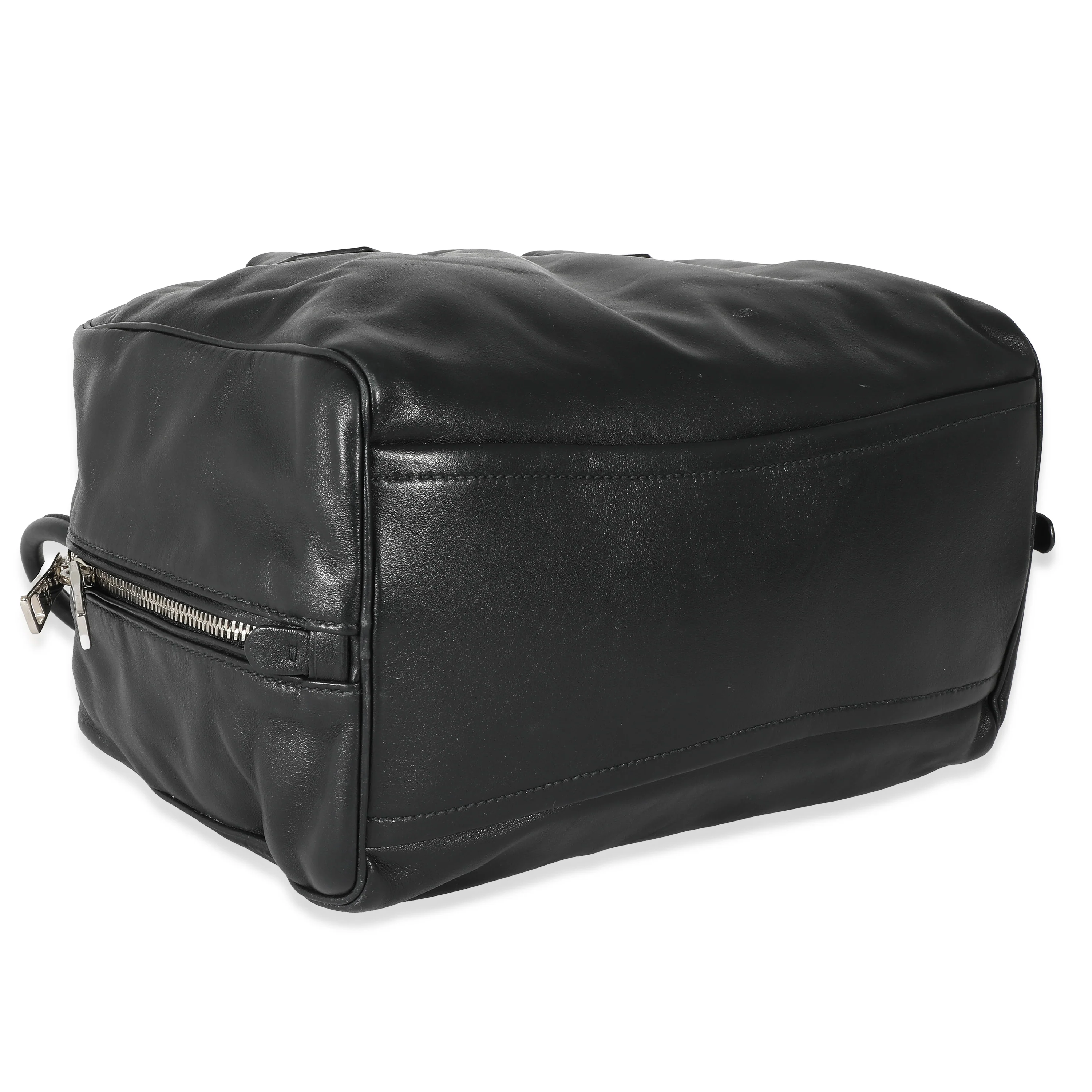 Prada Black Soft Calfskin Medium Inside Bauletto Bag - Image 6