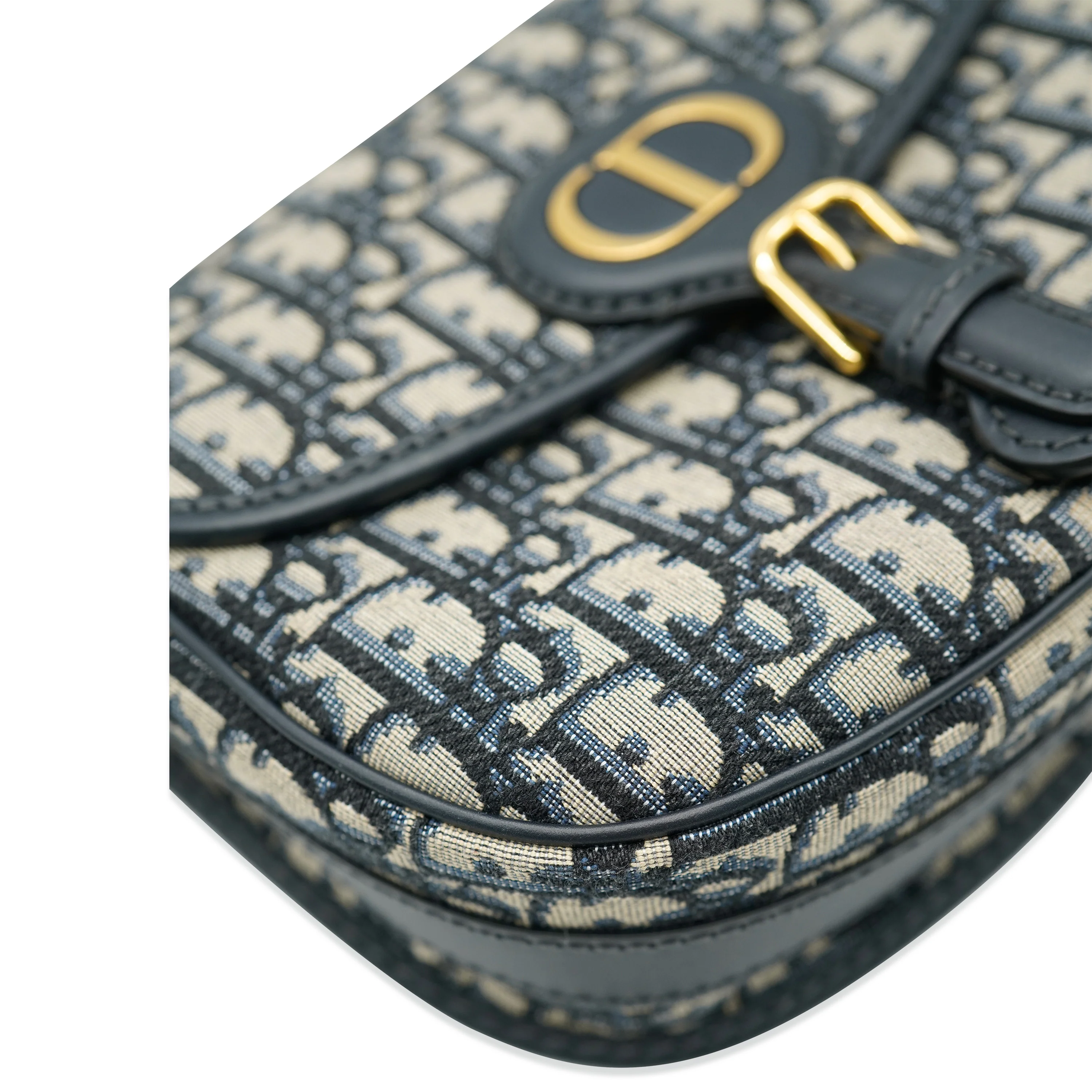 Christian Dior Blue Oblique Jacquard Medium Bobby Bag - Image 4