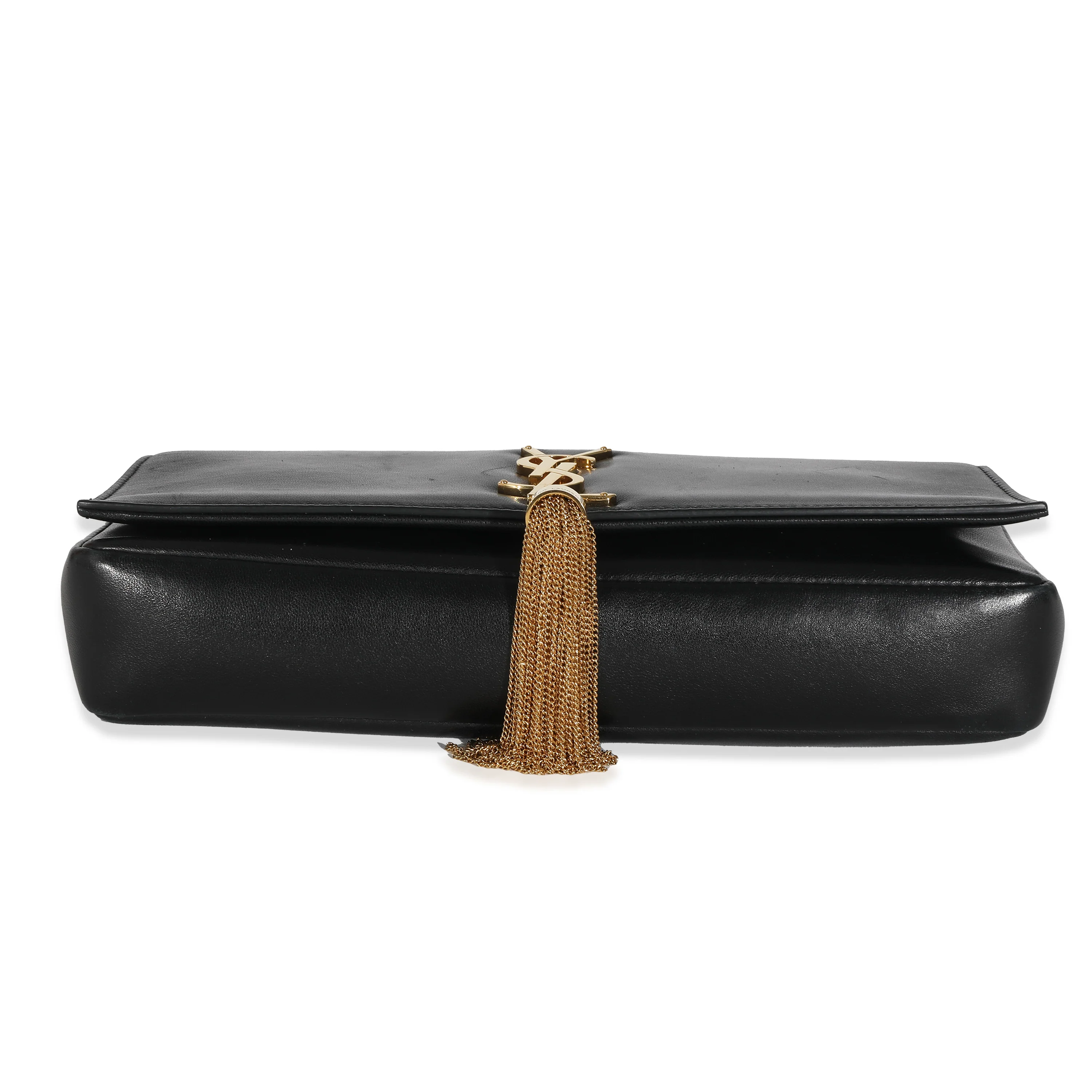 Saint Laurent Black Lambskin Kate 99 Tassel Bag - Image 5