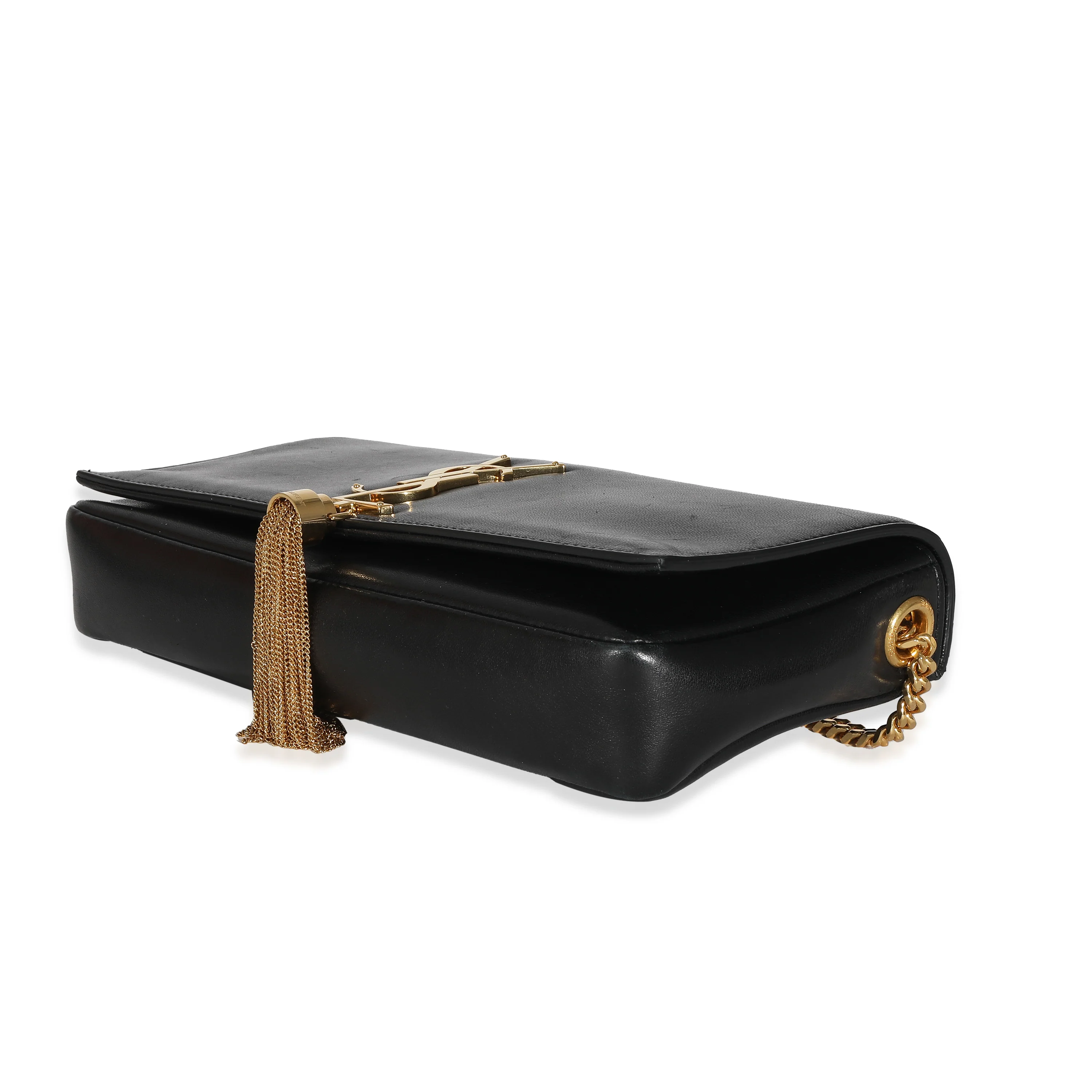 Saint Laurent Black Lambskin Kate 99 Tassel Bag - Image 7