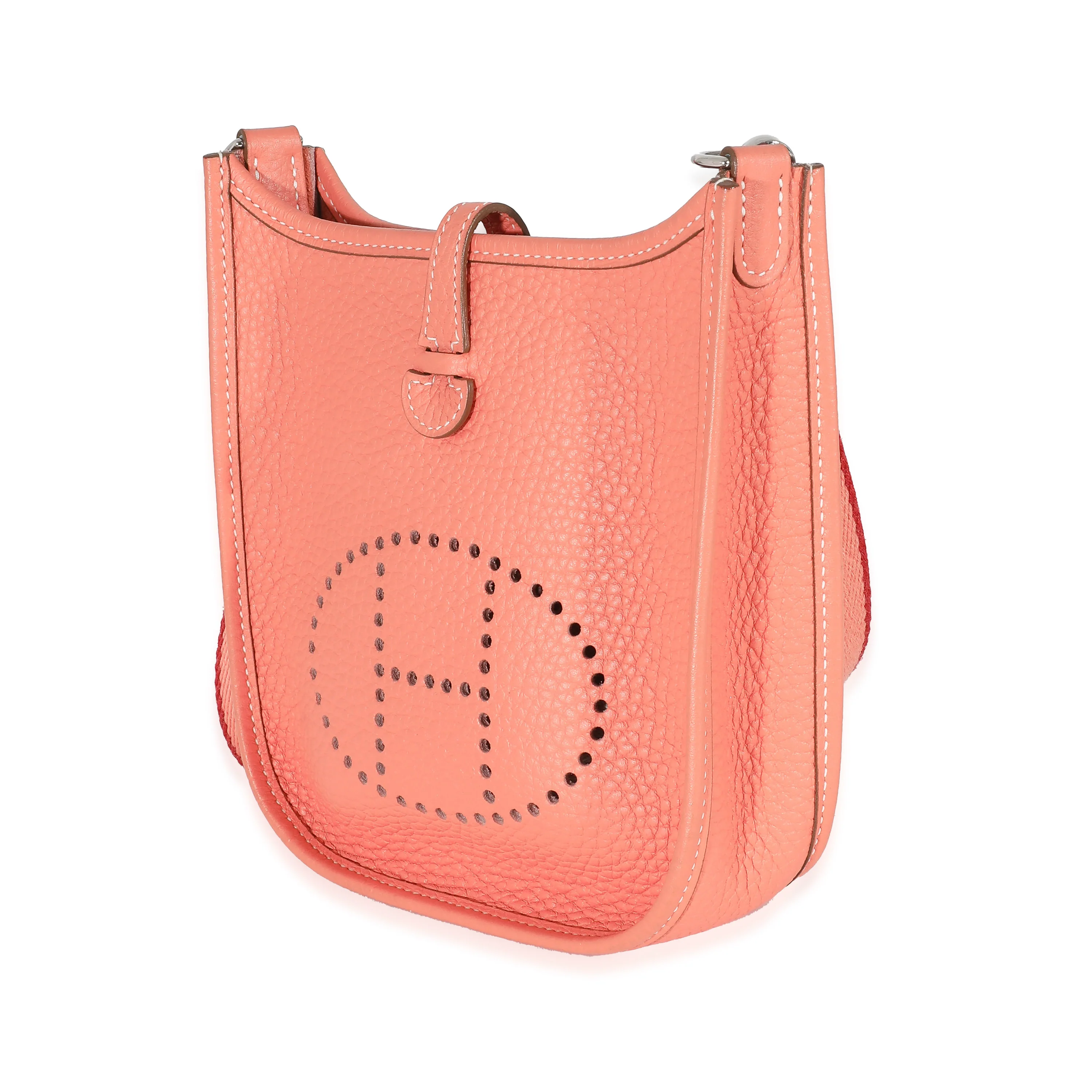Hermès Clemence Flamingo Coral Mini Evelyne TPM 16 - Image 2