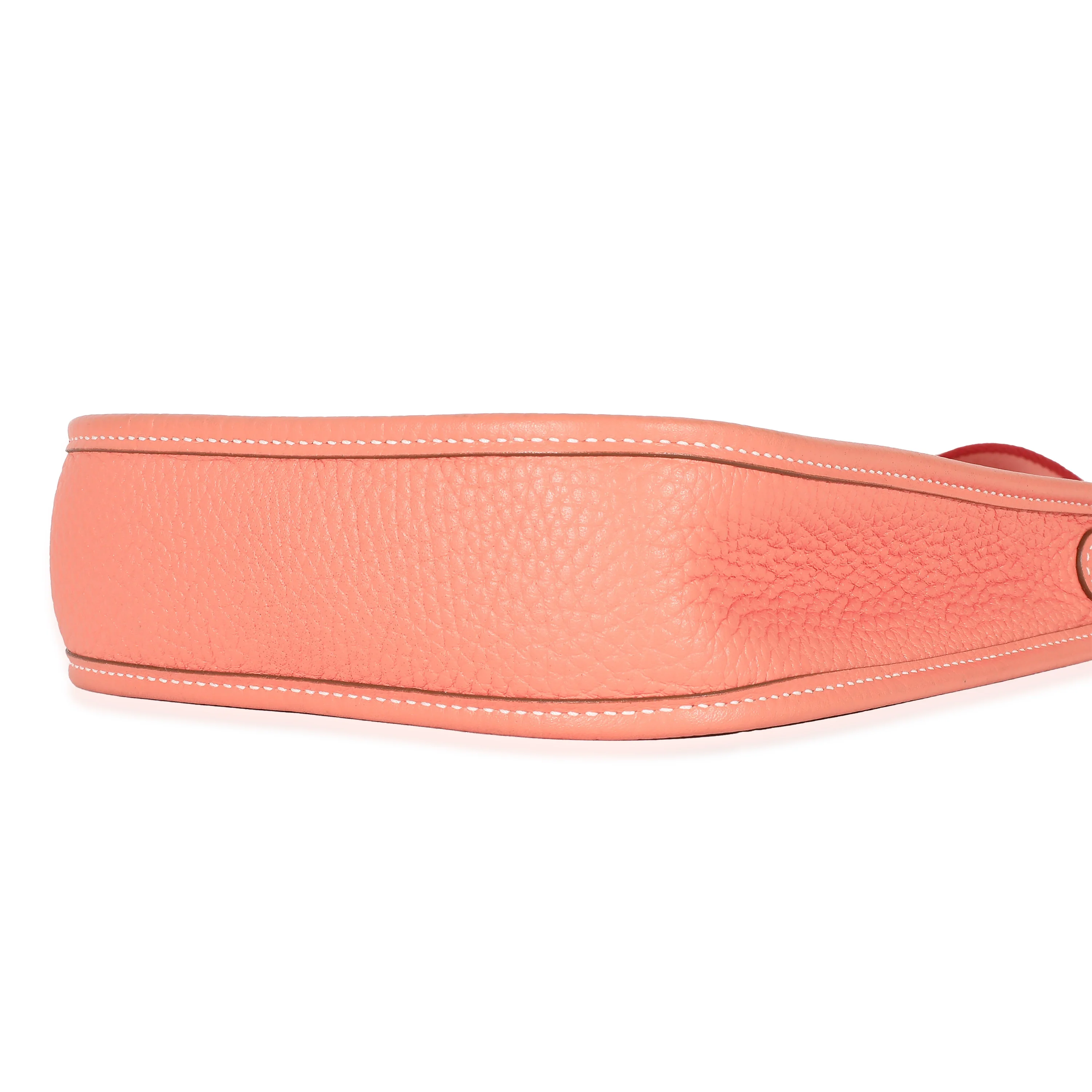 Hermès Clemence Flamingo Coral Mini Evelyne TPM 16 - Image 7