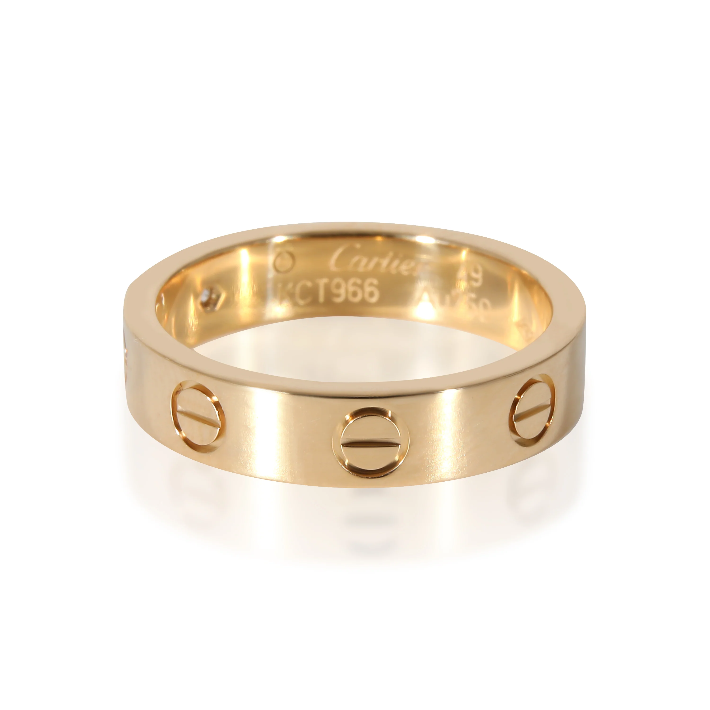 Cartier Love Diamond Wedding Band With 1 Diamond in 18K Yellow Gold 0.02 CTW