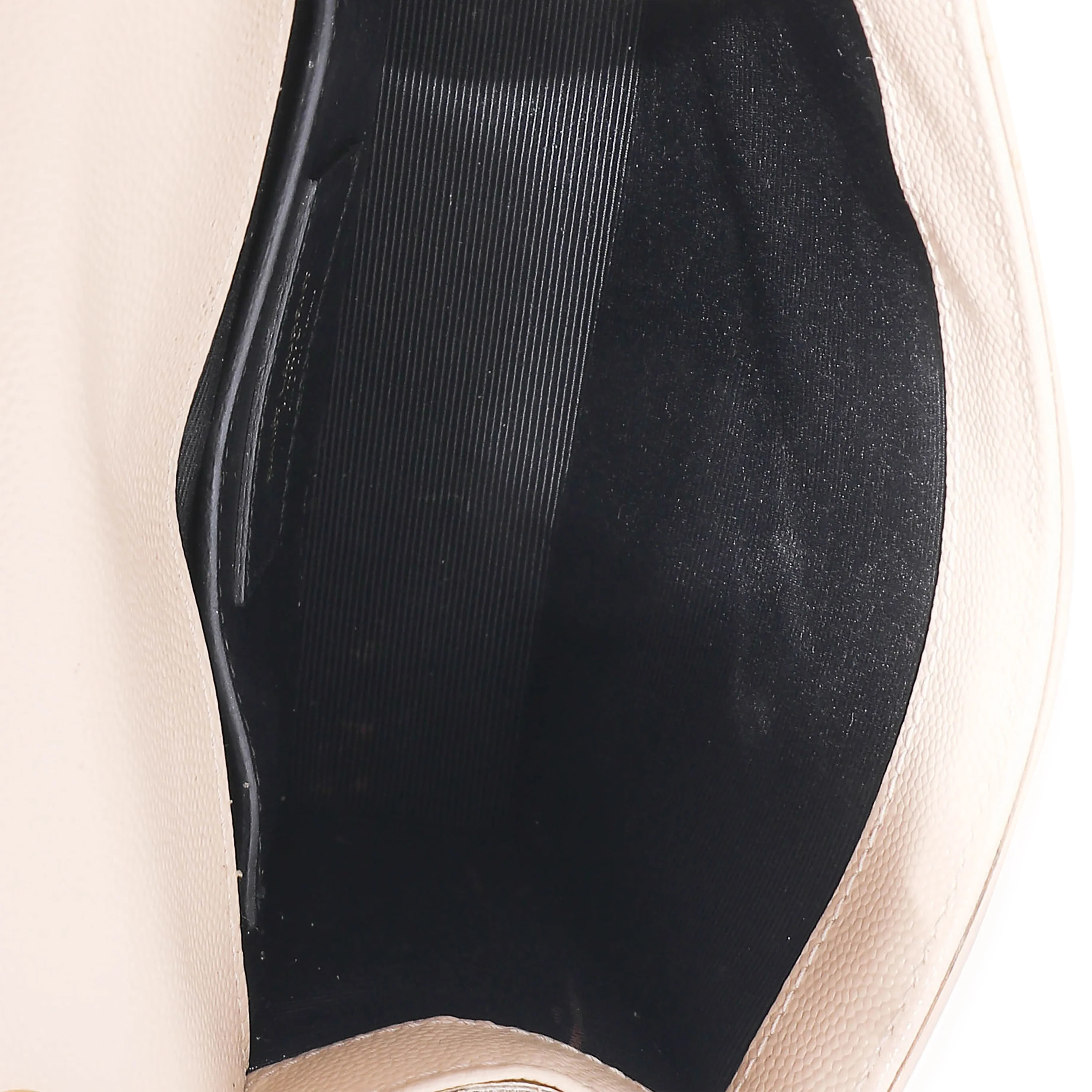 Saint Laurent Beige Grain De Poudre Small Kate Chain Bag - Image 6
