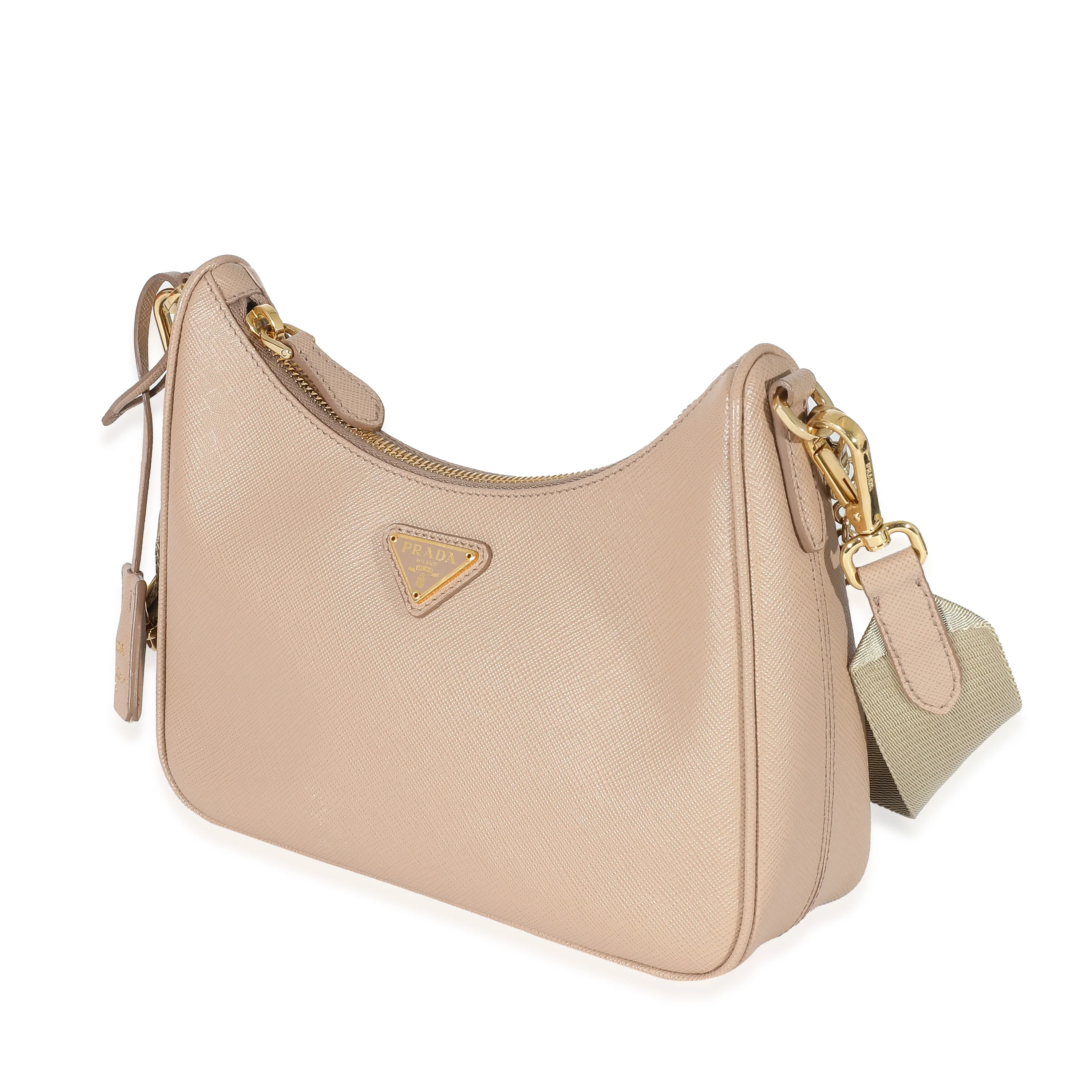 Prada Cameo Beige Saffiano Re-Edition 2005 Bag - Image 2