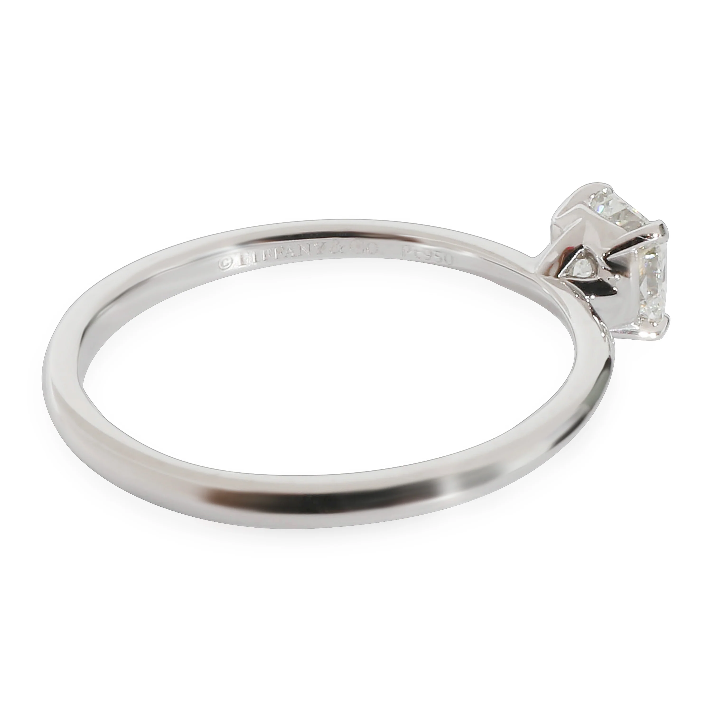 Tiffany & Co. Solitaire Engagement Ring in Platinum H VS1 0.54 CTW - Image 3