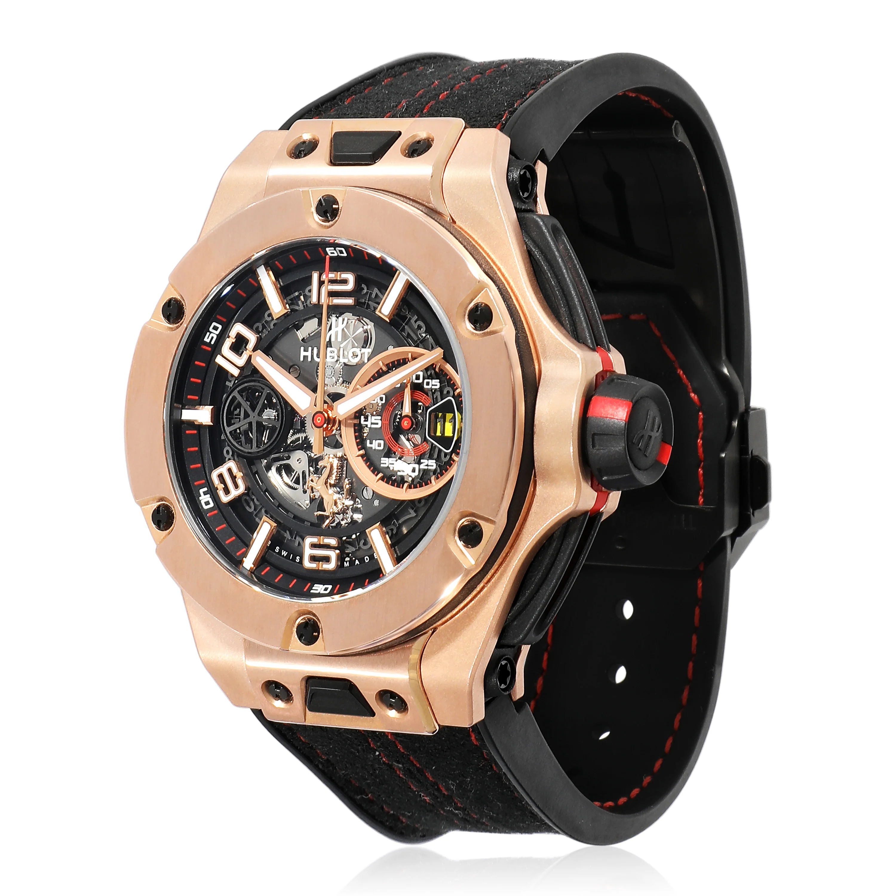 Hublot Big Bang Unico Ferrari 402.OX.0138.WR Mens Watch in 18kt Titanium/Rose G