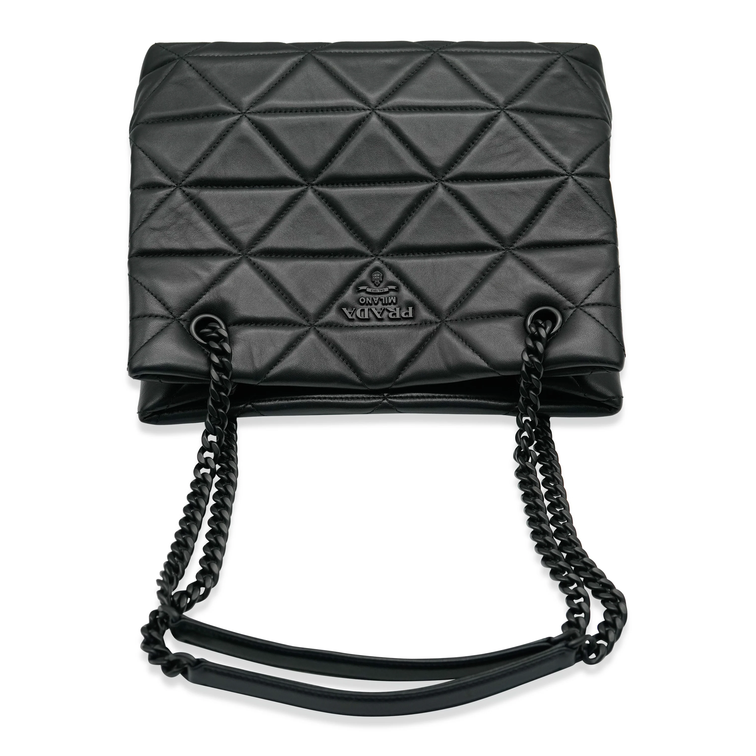 Prada Black Nappa Leather Spectrum Tote - Image 6
