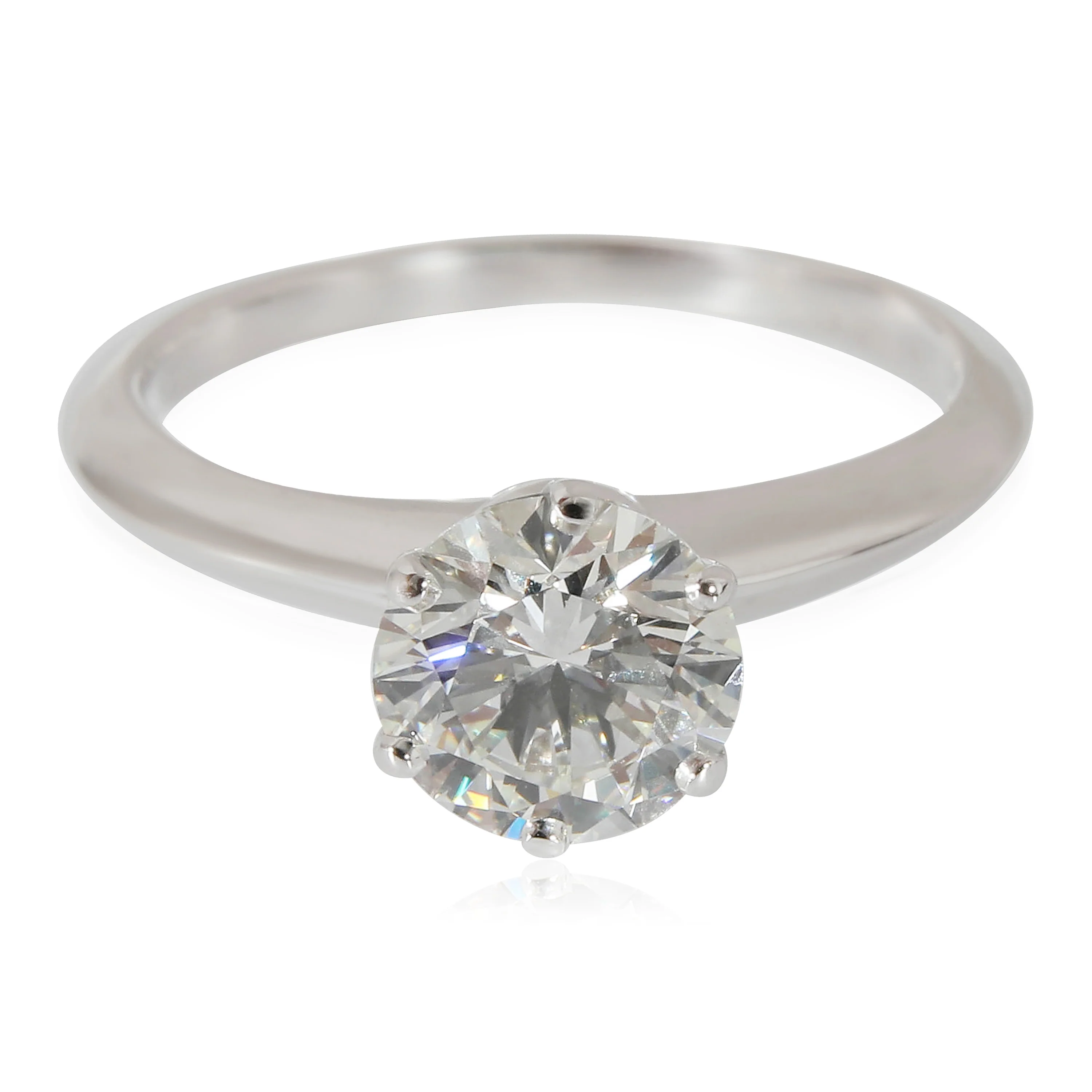 Diamond Engagement Ring in Platinum I VVS2 1.29 CTW