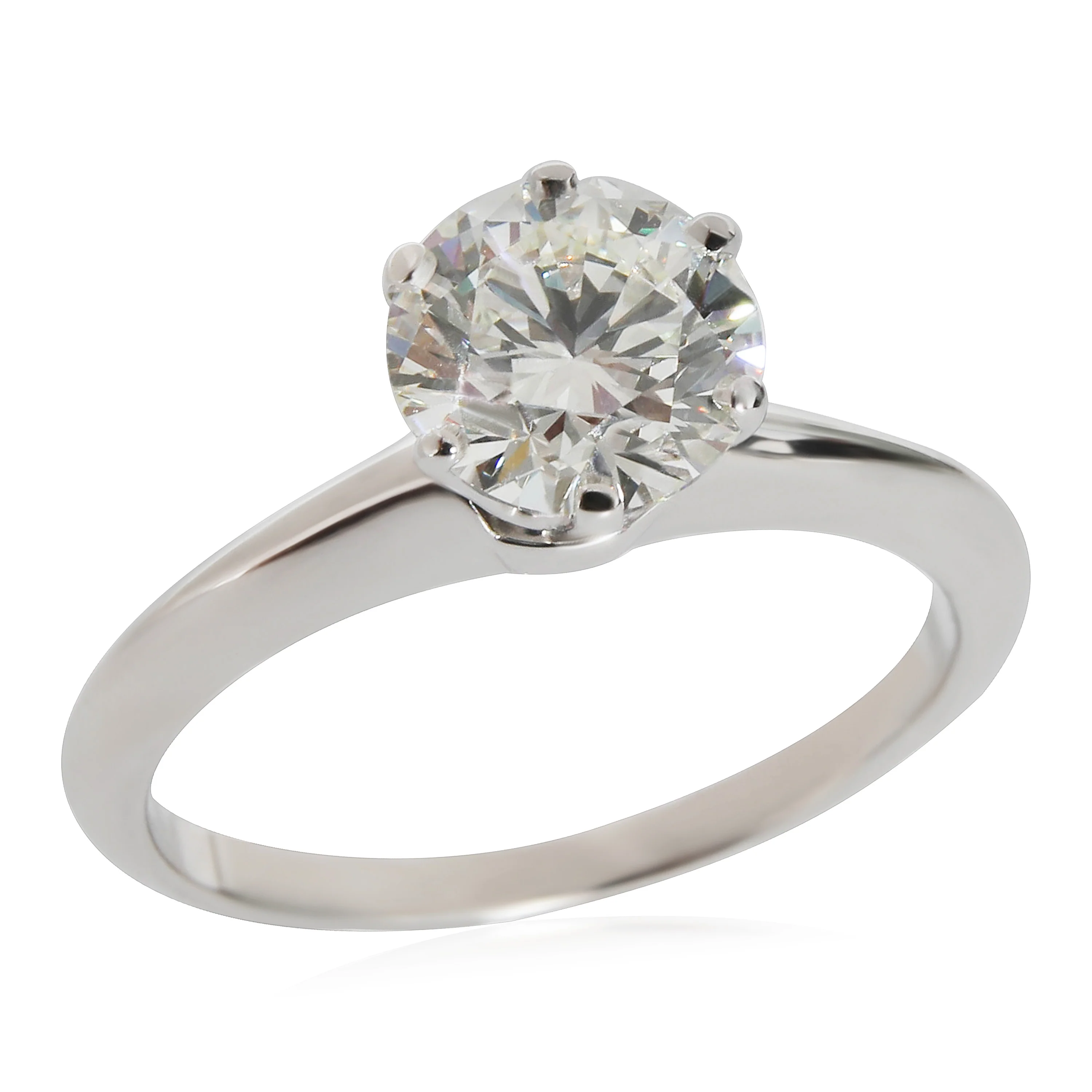 Diamond Engagement Ring in Platinum I VVS2 1.29 CTW - Image 6
