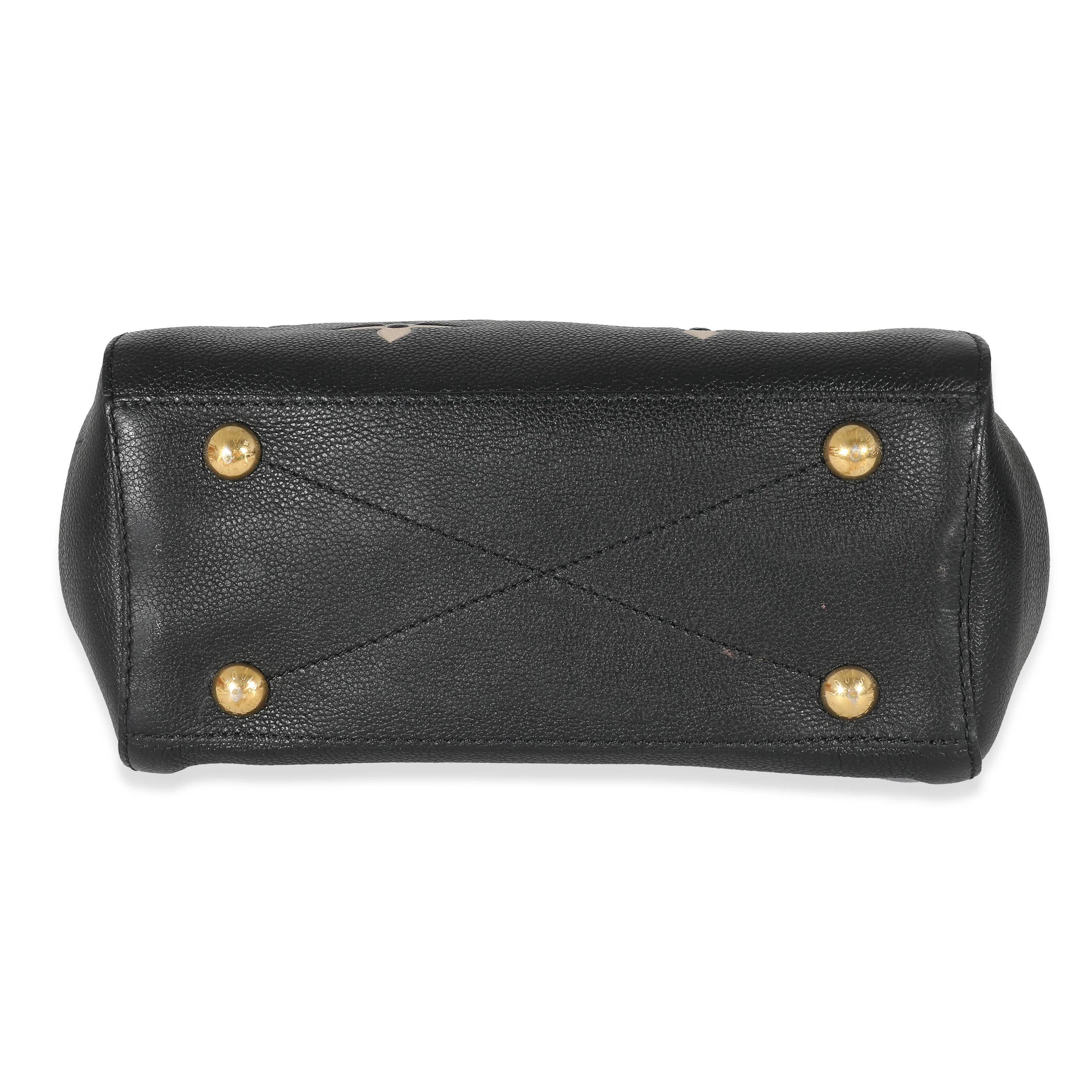 Louis Vuitton Black Beige Monogram Empreinte Montaigne BB - Image 4