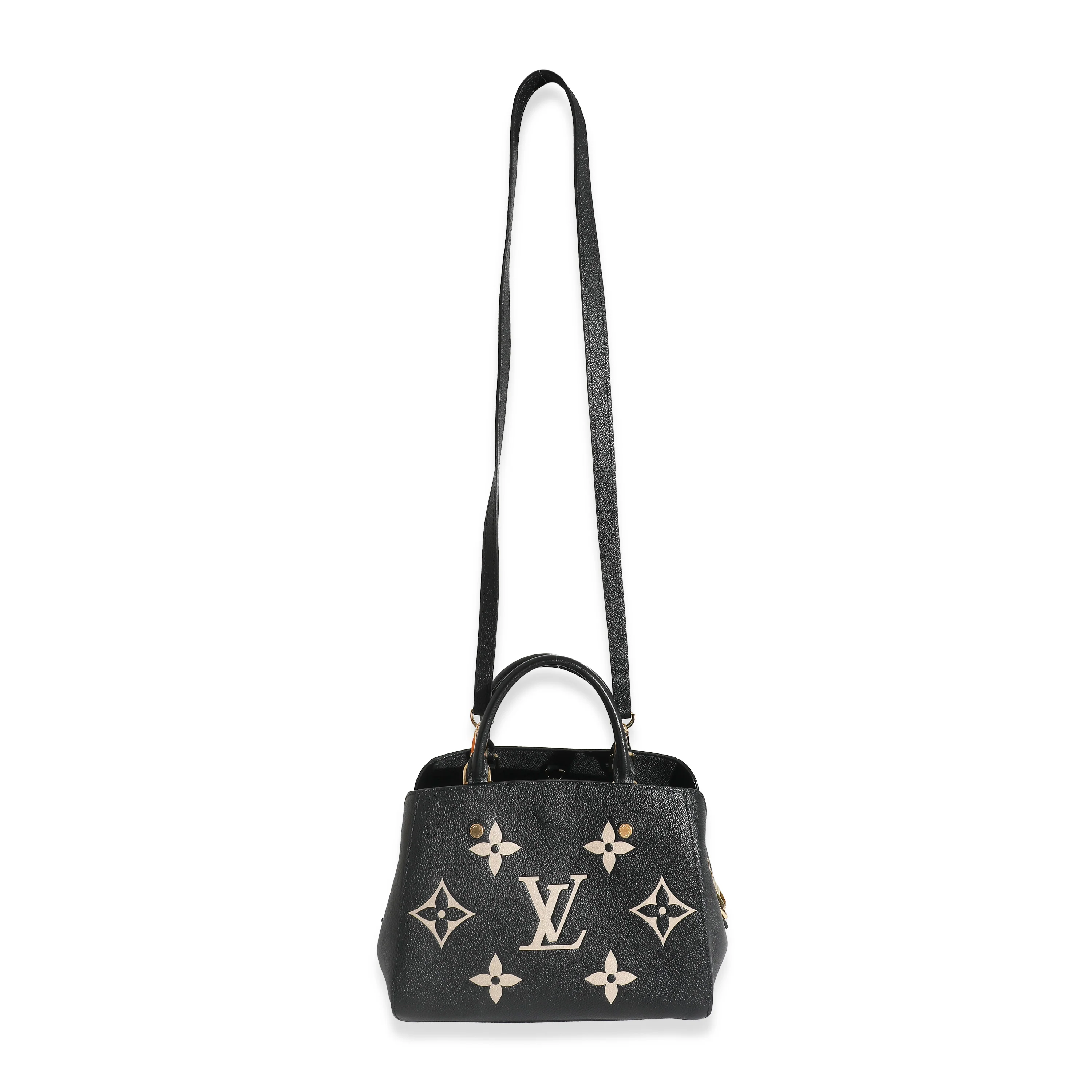 Louis Vuitton Black Beige Monogram Empreinte Montaigne BB - Image 5