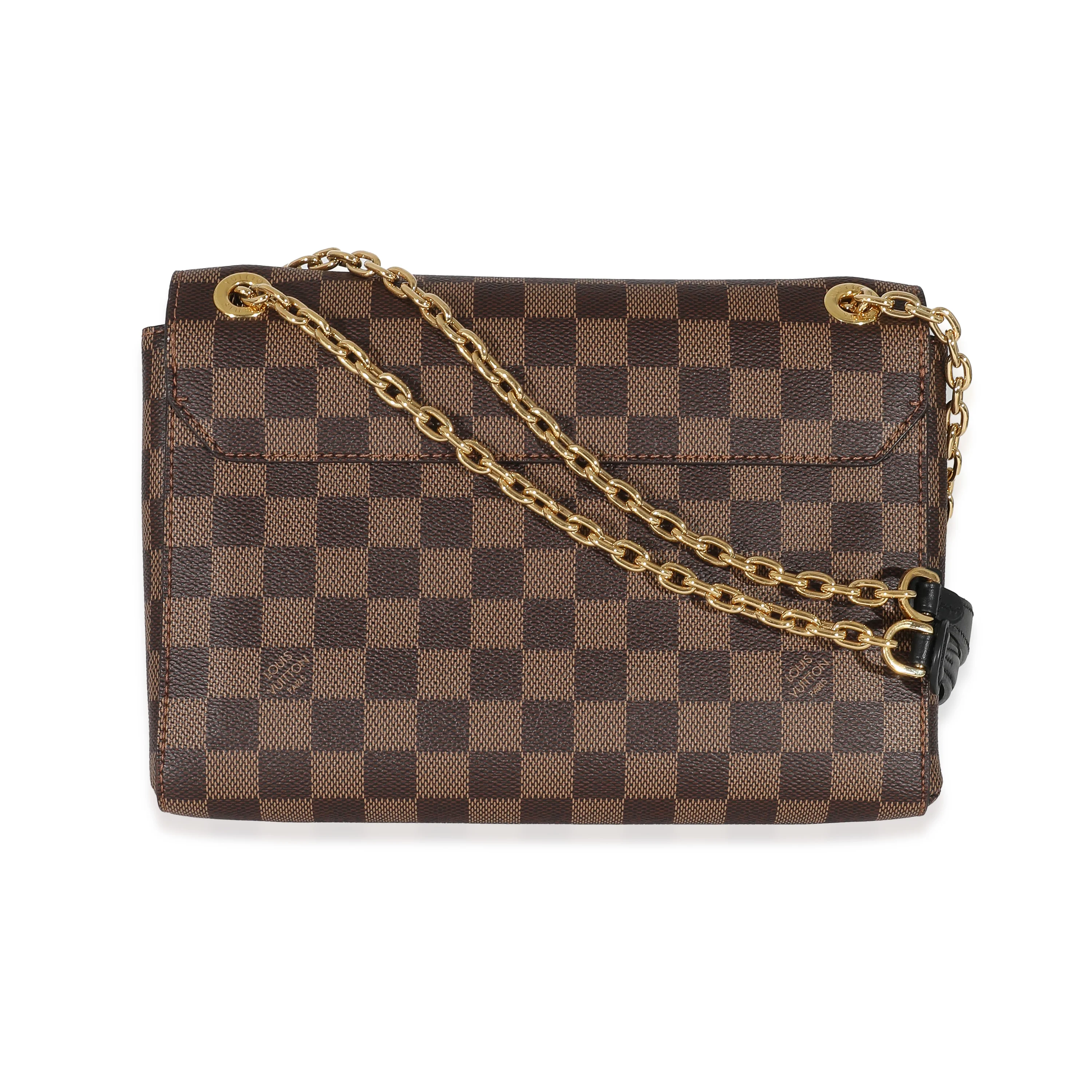 Louis Vuitton Black Taurillon Damier Ebene Canvas Vavin PM - Image 4