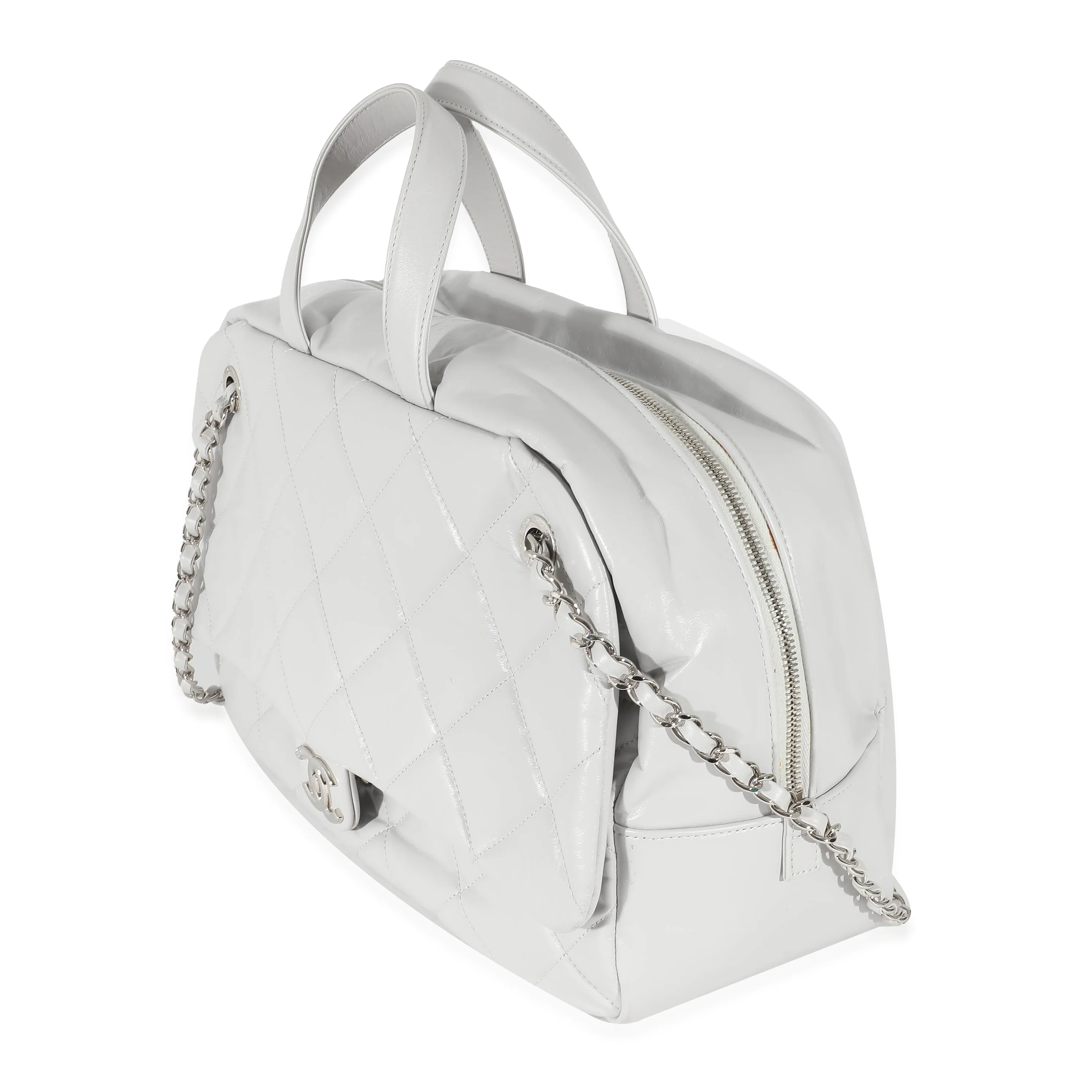 Grey Calfskin Express Bowling Bag - Image 2