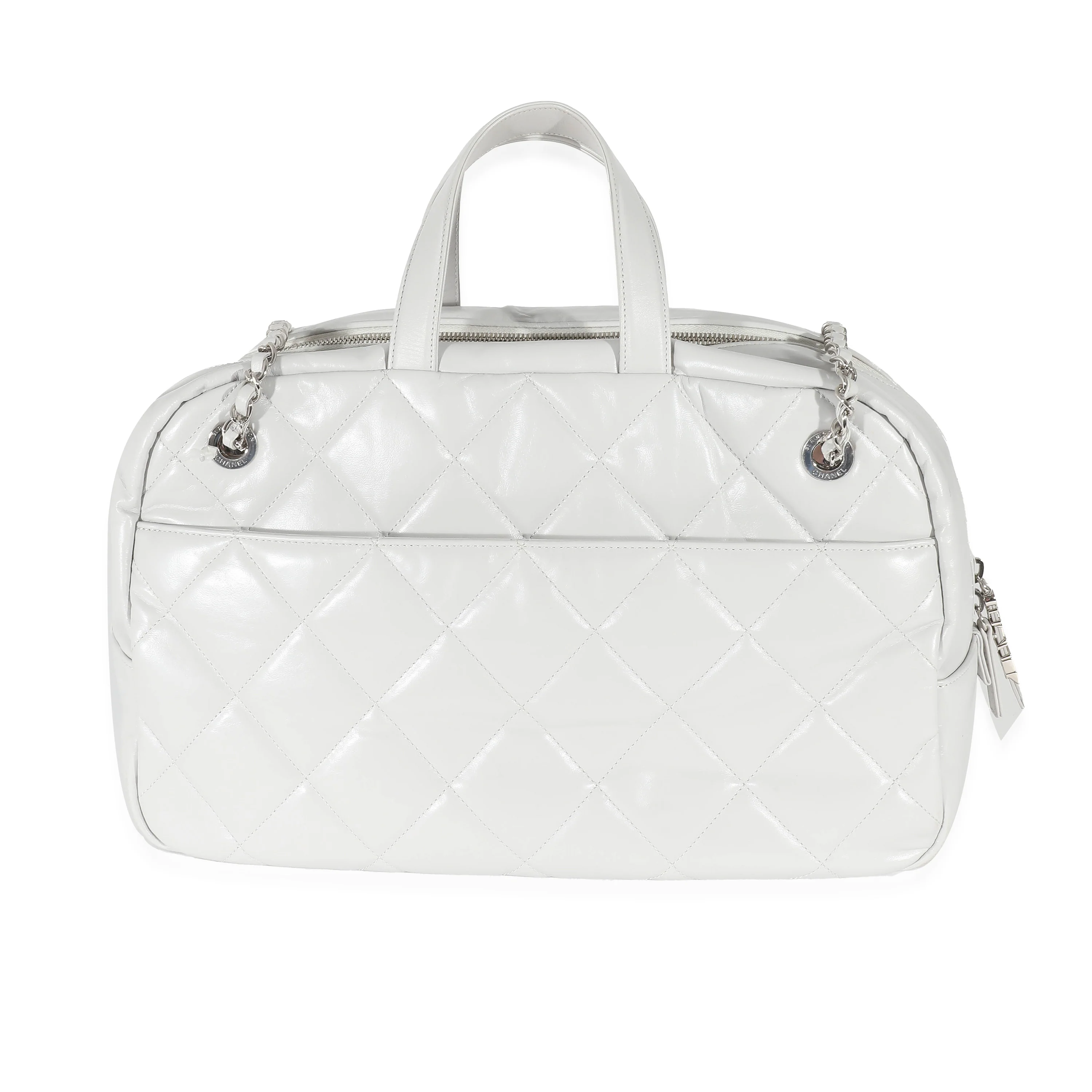 Grey Calfskin Express Bowling Bag - Image 3