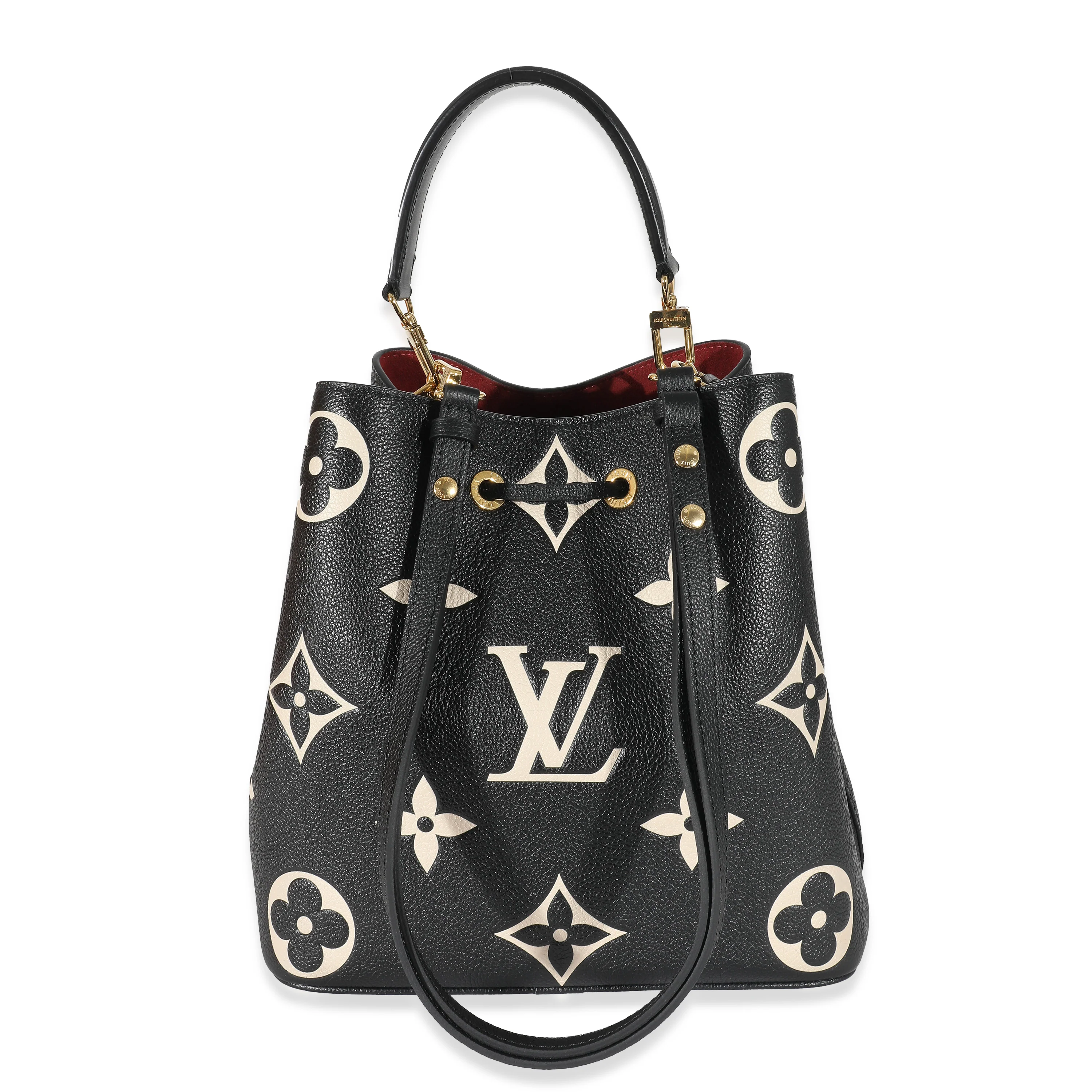 Louis Vuitton Black Beige Monogram Empreinte NéoNoé MM - Image 3