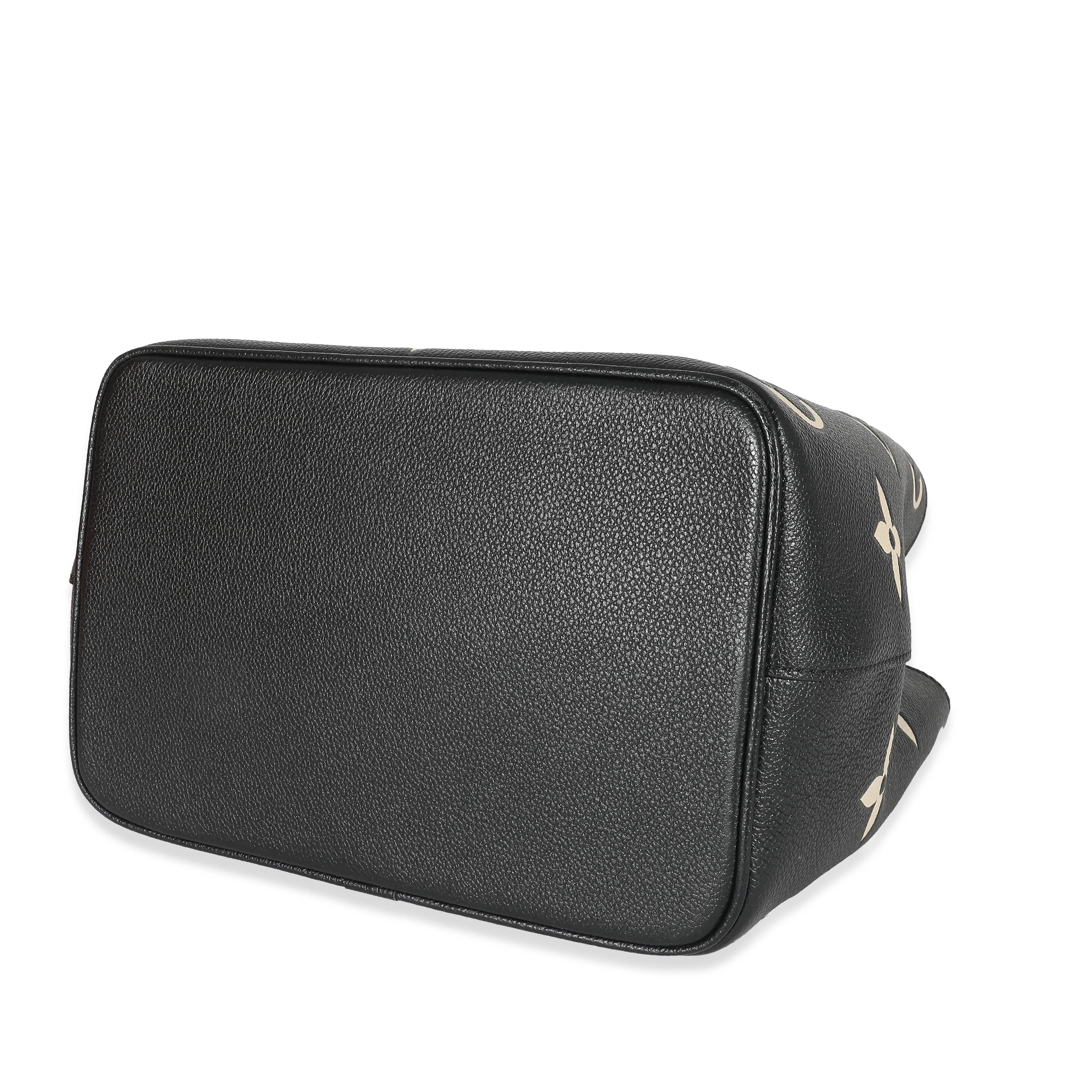 Louis Vuitton Black Beige Monogram Empreinte NéoNoé MM - Image 7