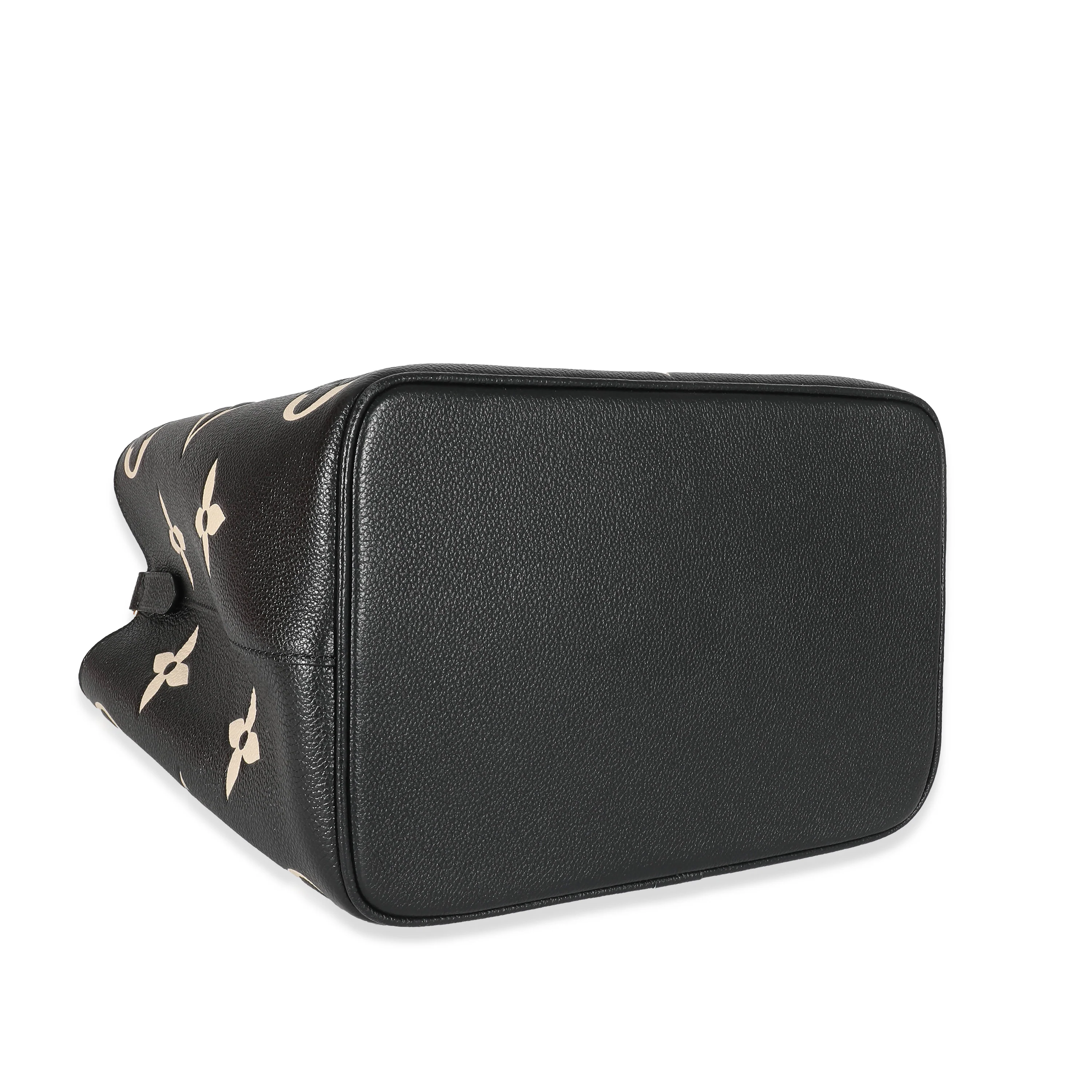 Louis Vuitton Black Beige Monogram Empreinte NéoNoé MM - Image 8