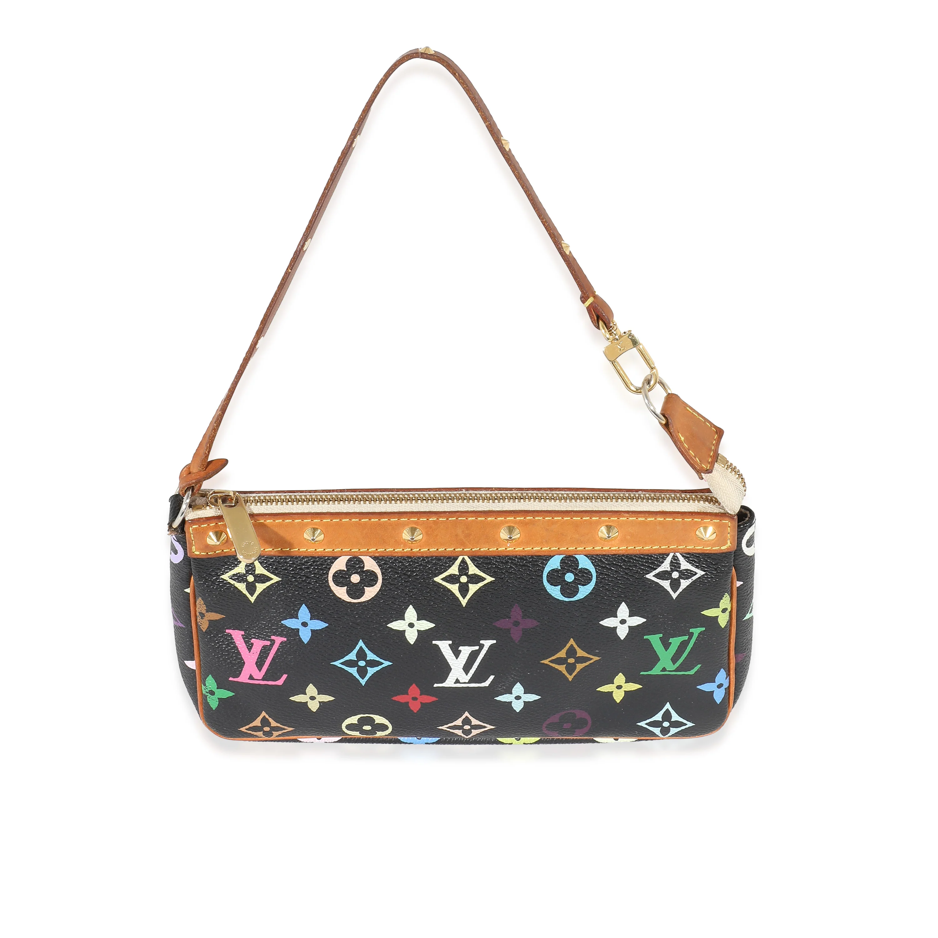 x Takashi Murakami Black Multicolore Canvas Pochette Accessoires - Image 5