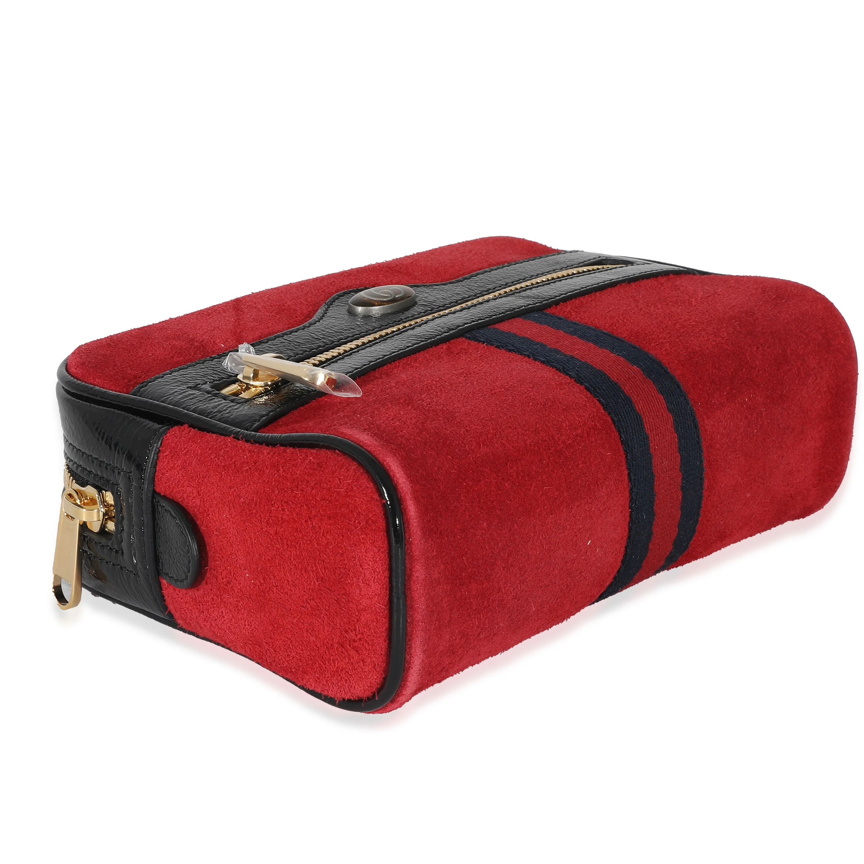 Gucci Red Suede Small Ophidia Belt Bag 85 - Image 6