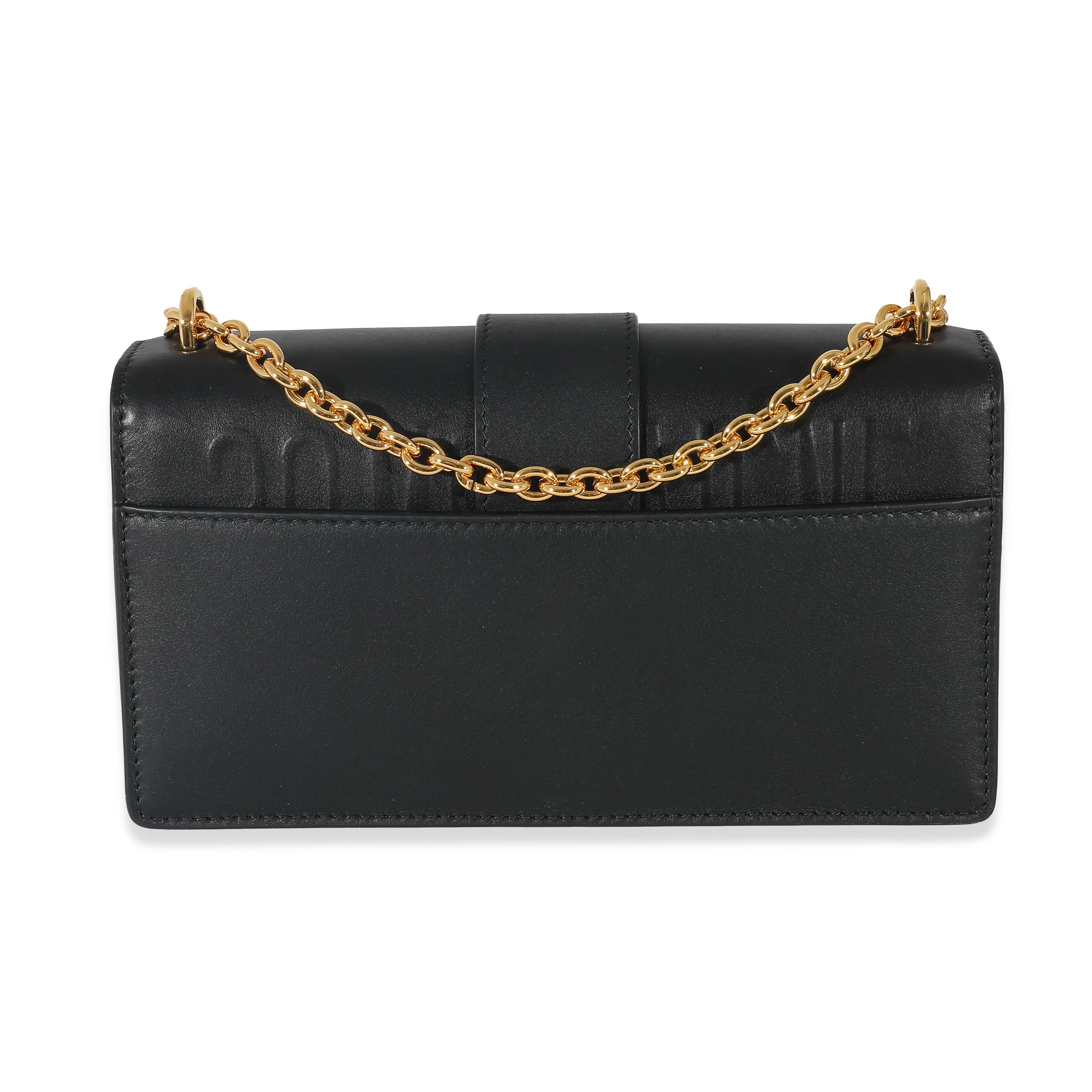 Christian Dior Black Leather 30 Montaigne East West Chain Bag - Image 3