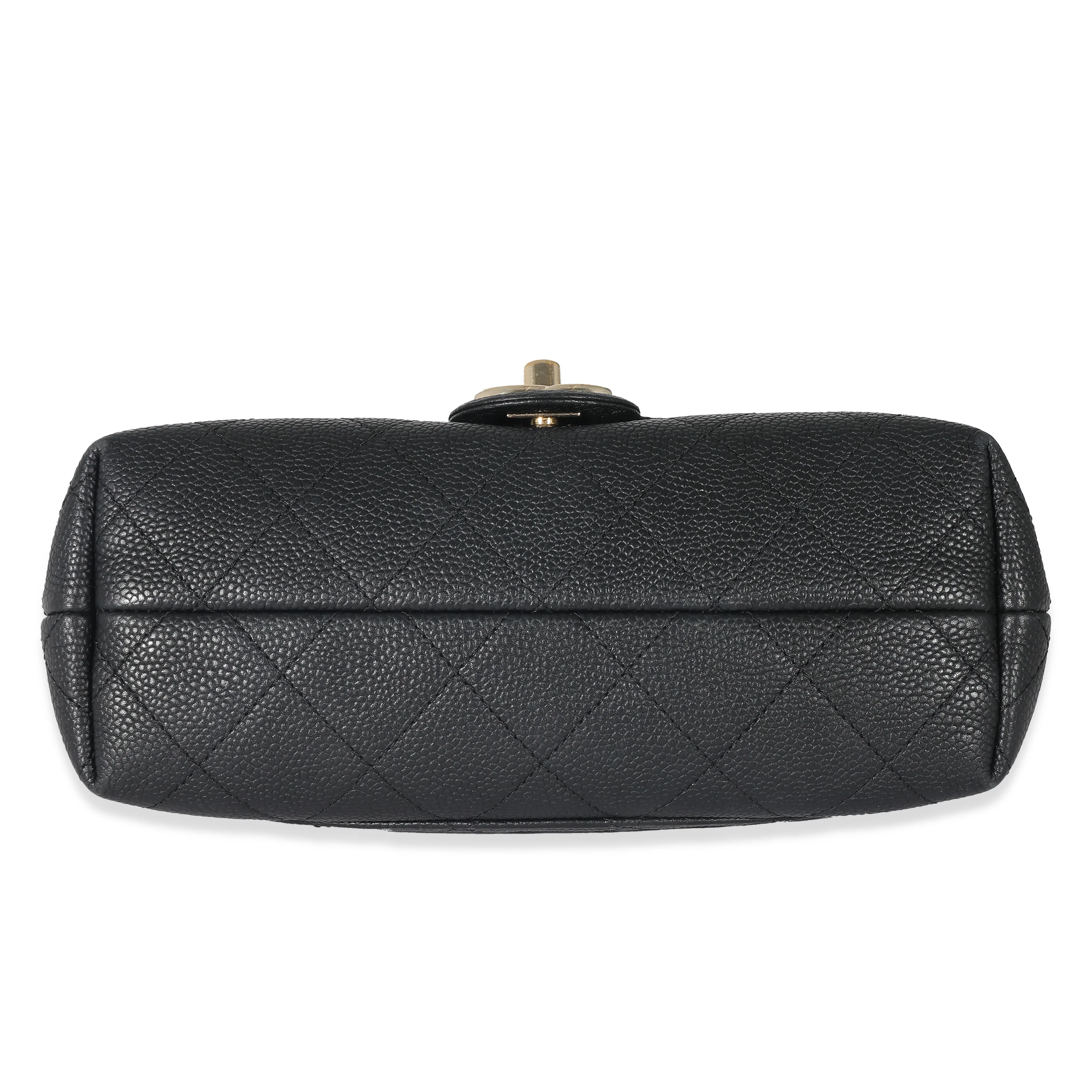 Chanel Black Quilted Caviar Small City Walk Flap Bag - Image 5