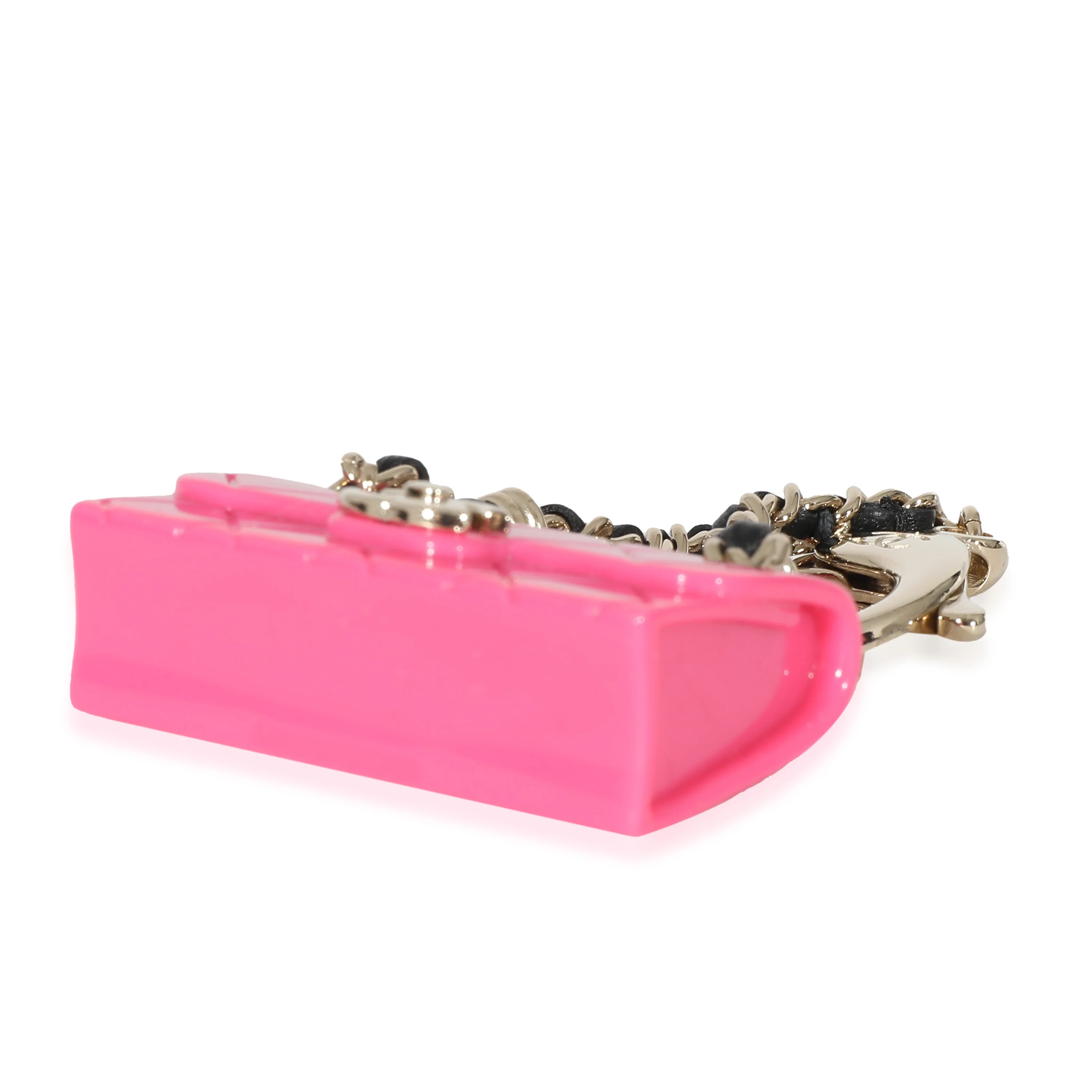 Chanel Pink Resin Icon Bag Charm - Image 5