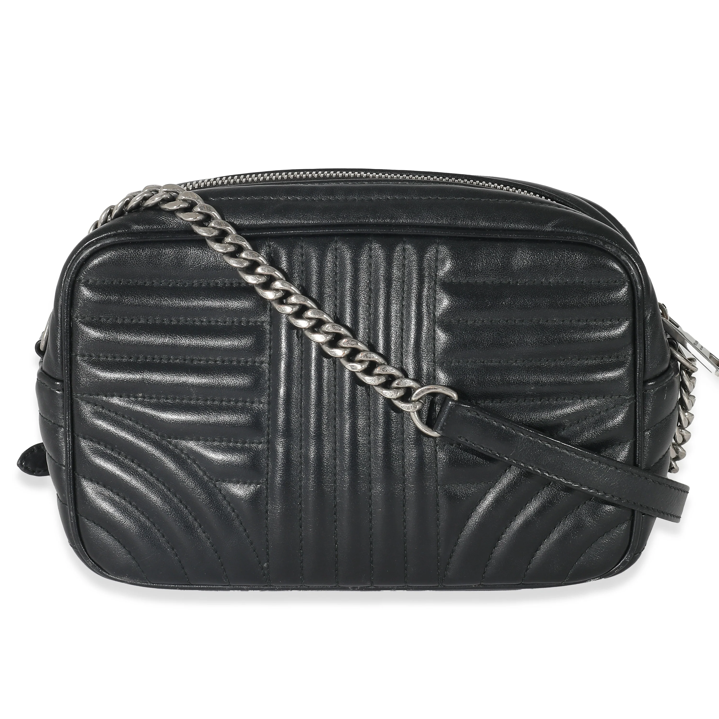 Prada Nero Soft Calfskin Impunture Diagramme Crossbody Bag - Image 3