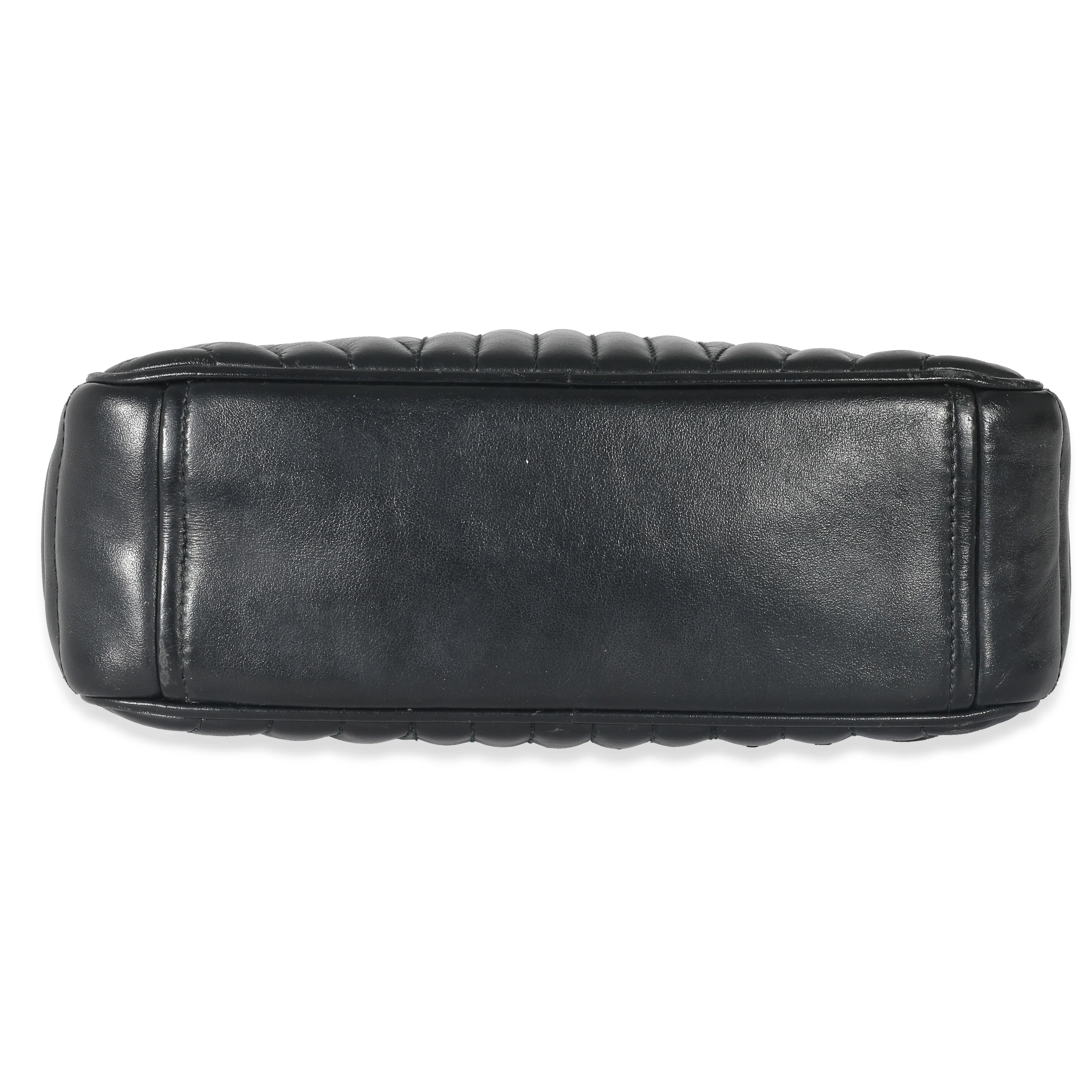 Prada Nero Soft Calfskin Impunture Diagramme Crossbody Bag - Image 5