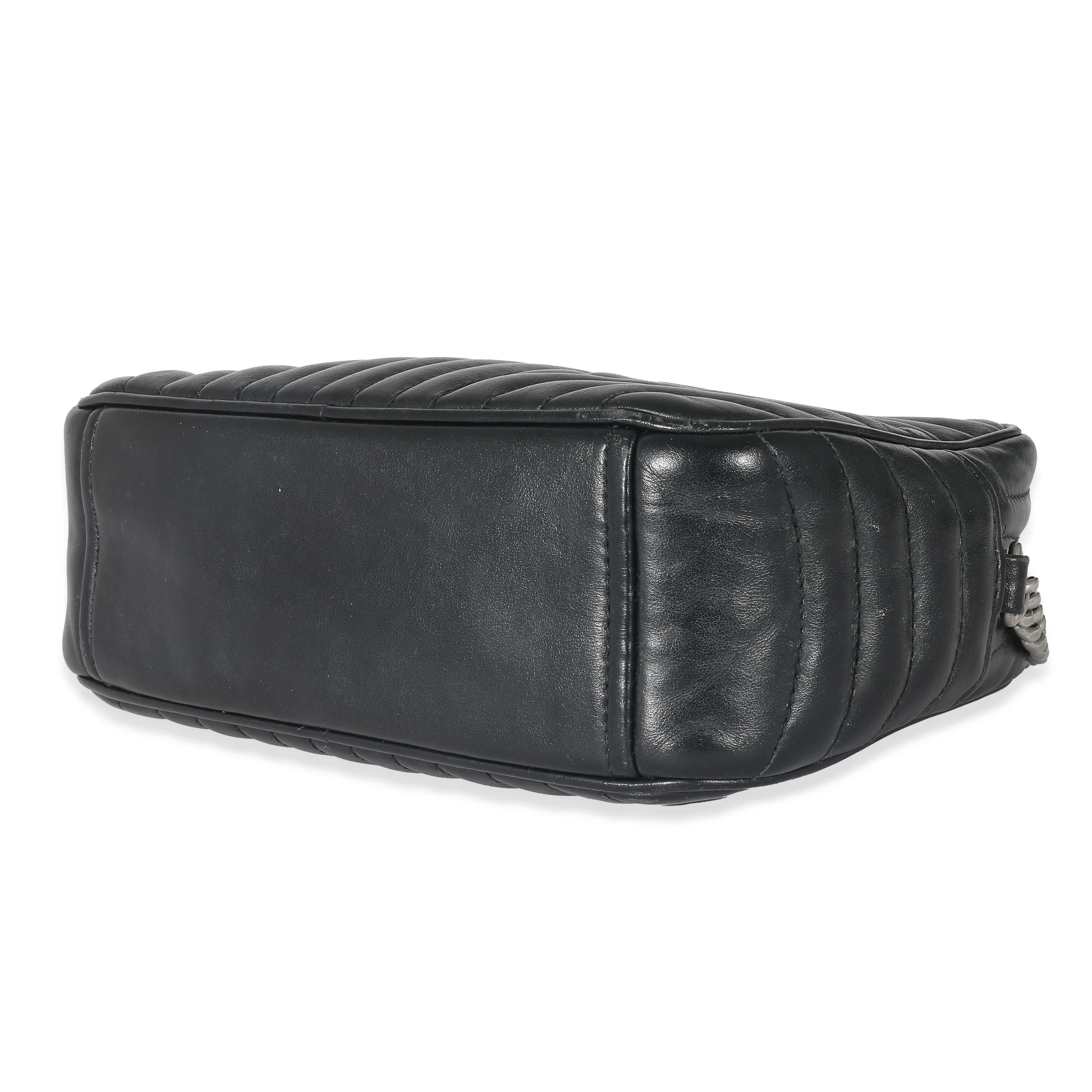 Prada Nero Soft Calfskin Impunture Diagramme Crossbody Bag - Image 7