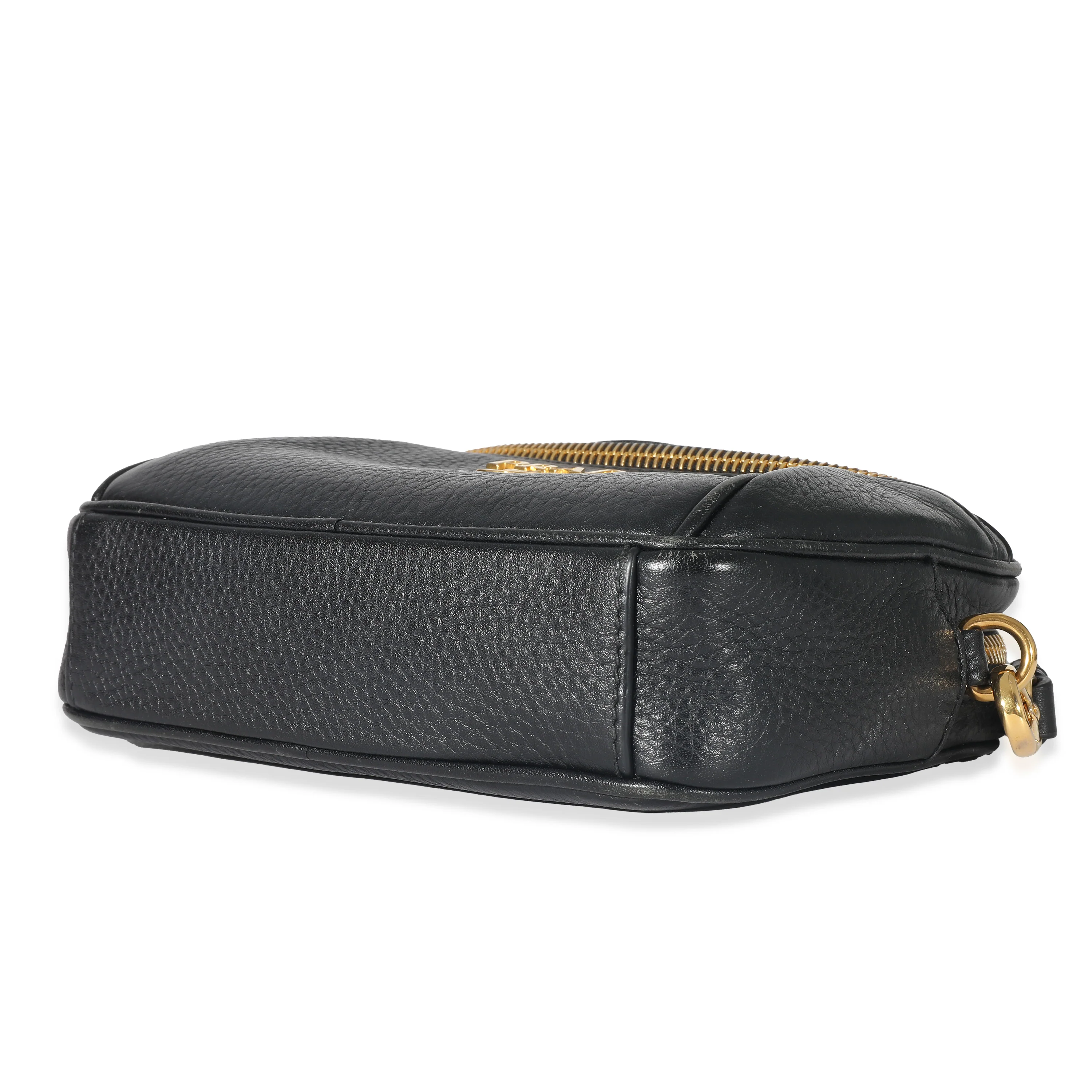 Prada Black Vitello Daino Convertible Belt Bag - Image 7